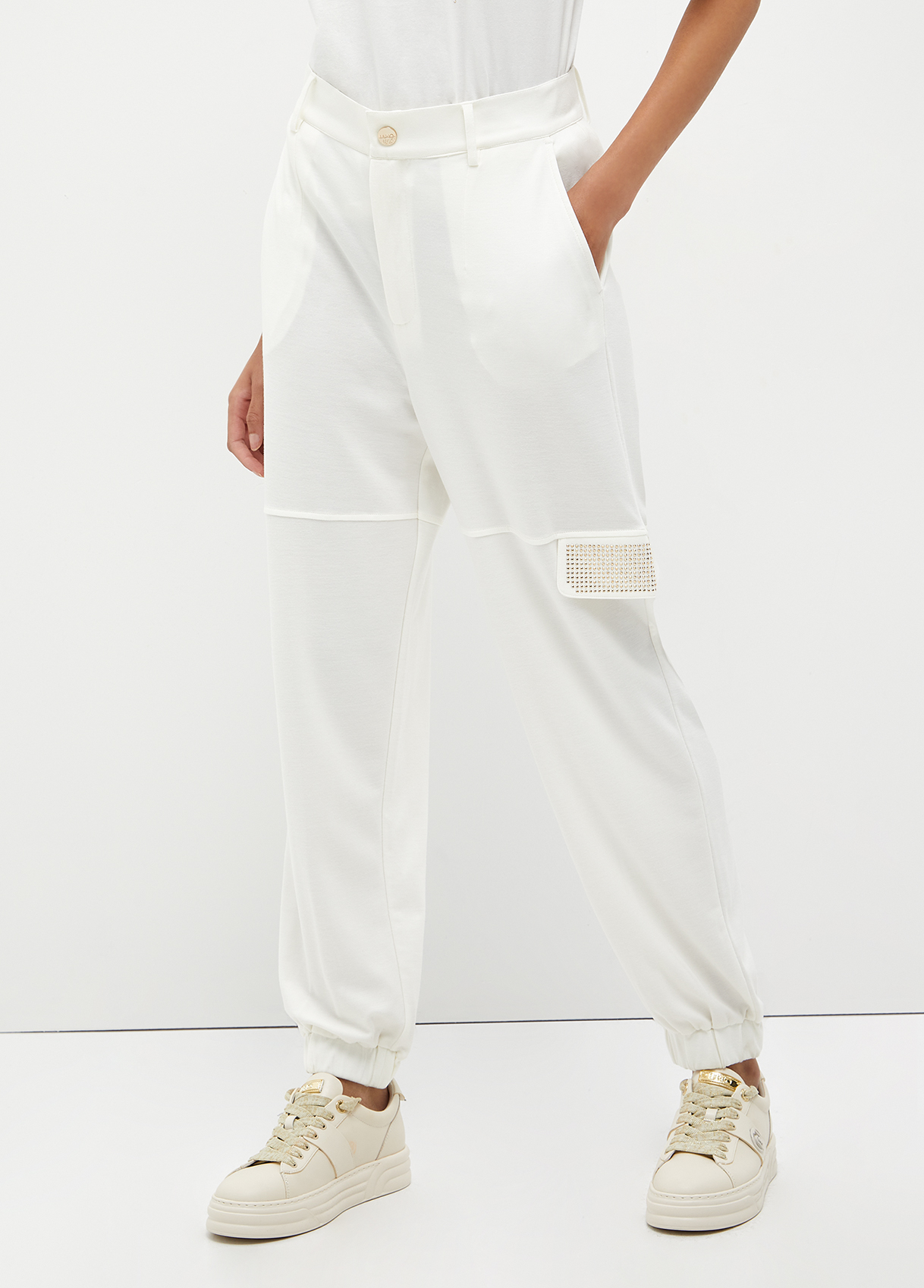 Liujo Pantalon Cargo Avec Clous