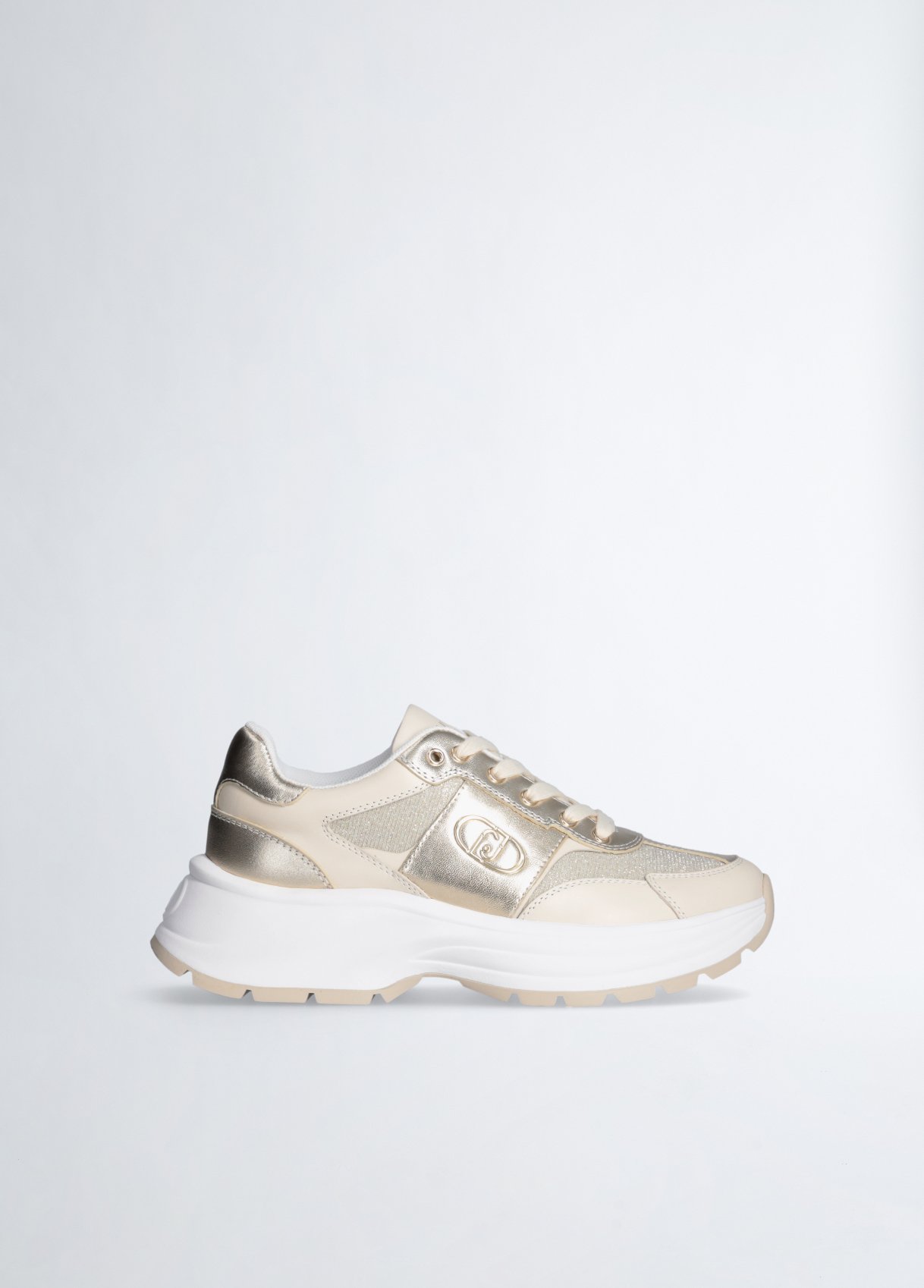 Liu Jo Leather And Lurex Sneakers