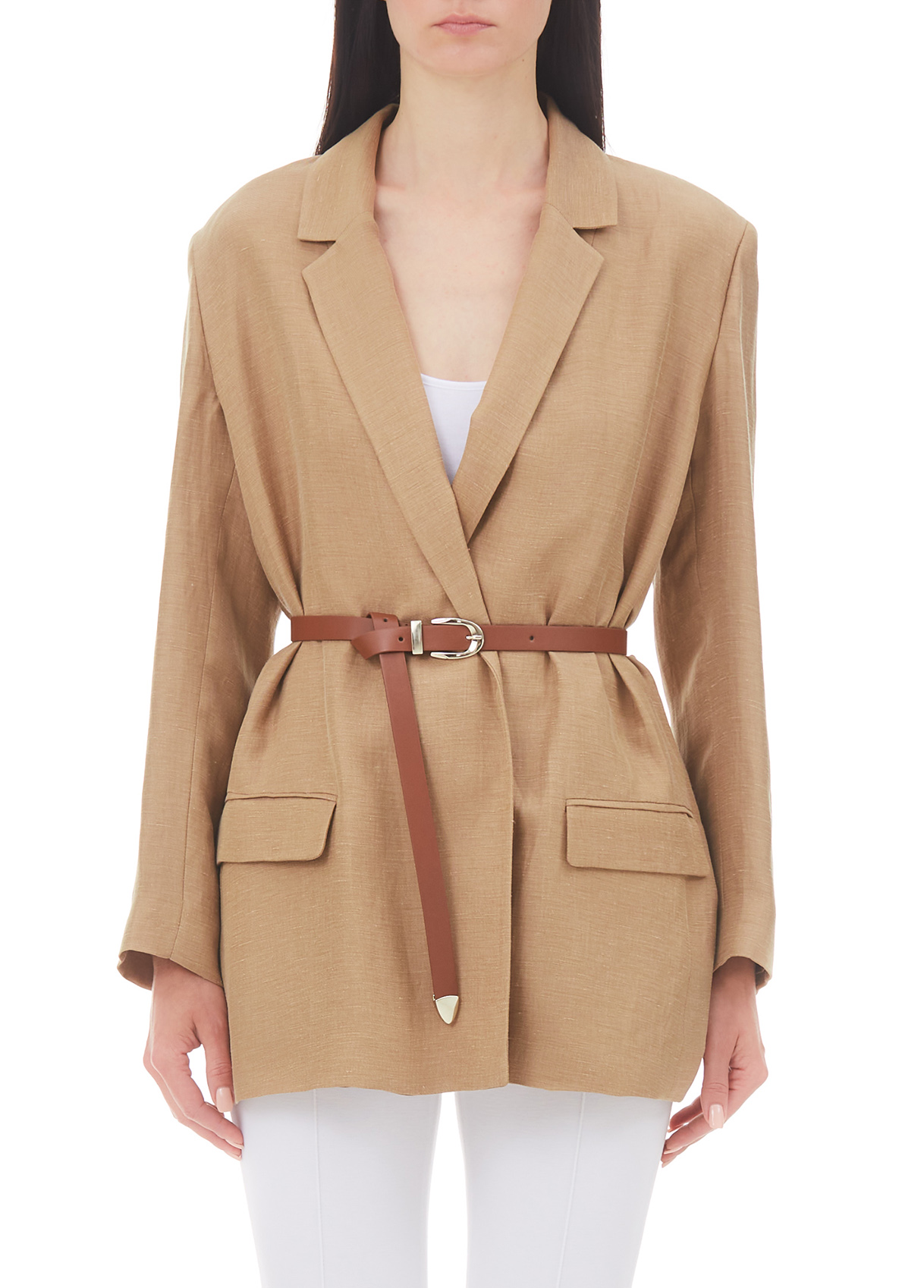 Liujo Veste En Lin Et Cupro