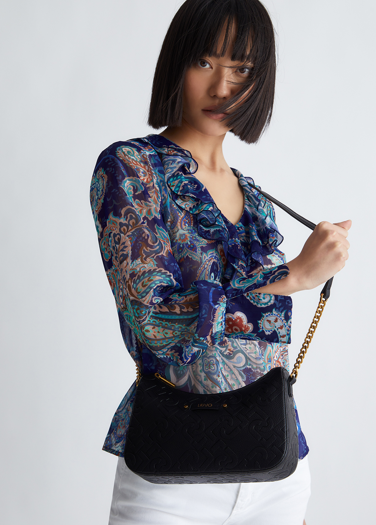 Liujo Sac Bandoulière En Tissu Enduit