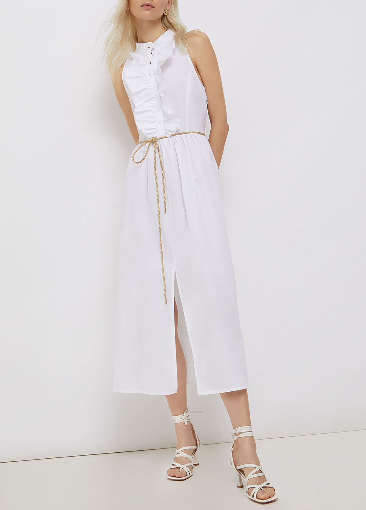 Liujo Robe Longue En Popeline