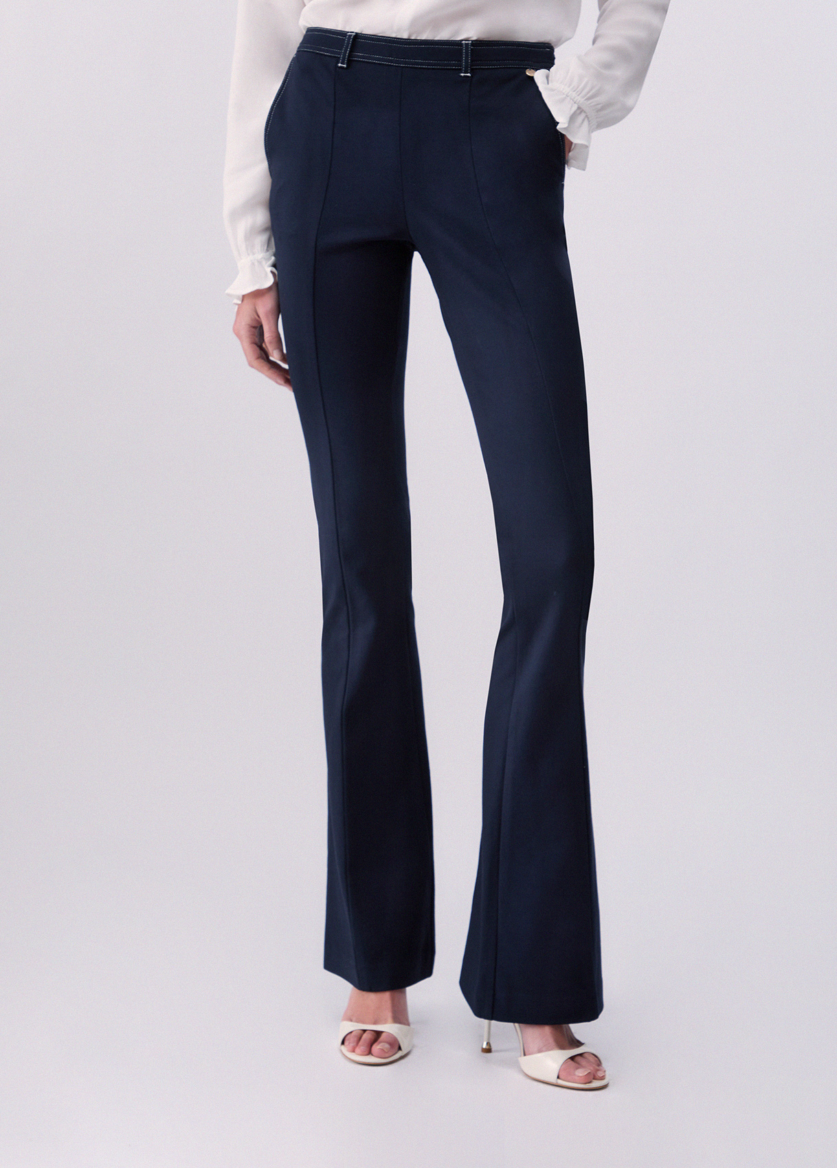 Liu Jo Flared Jersey Trousers