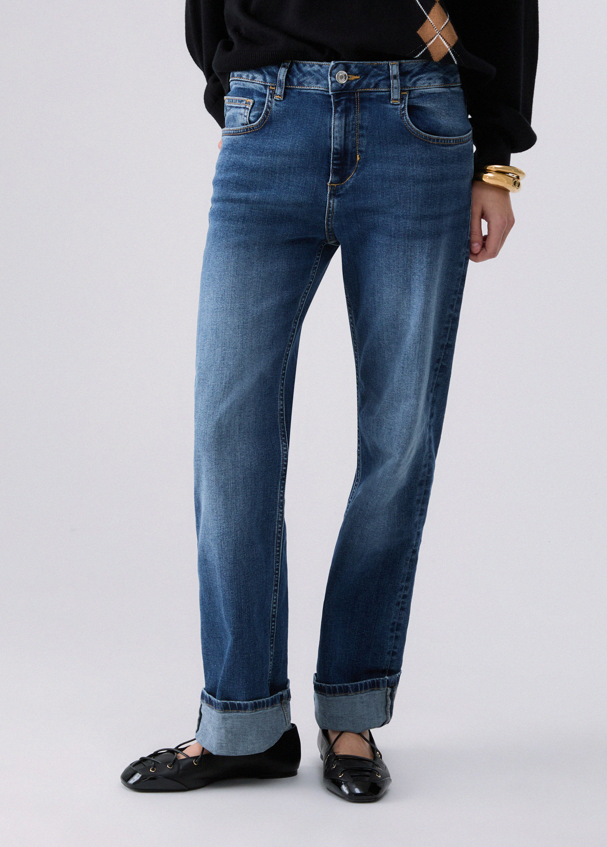 Liu Jo Straight Jeans With Cuff