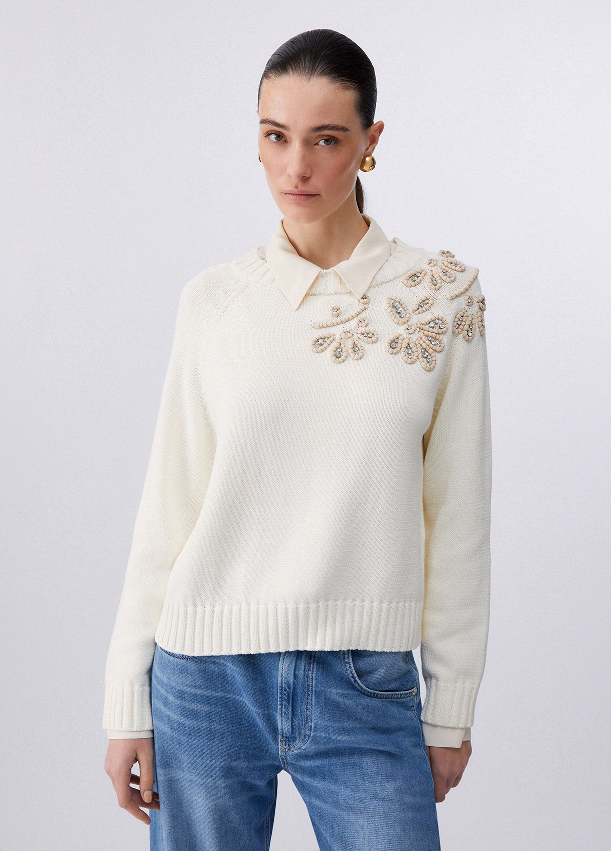 Liu Jo Jumper With Jewel Embroidery