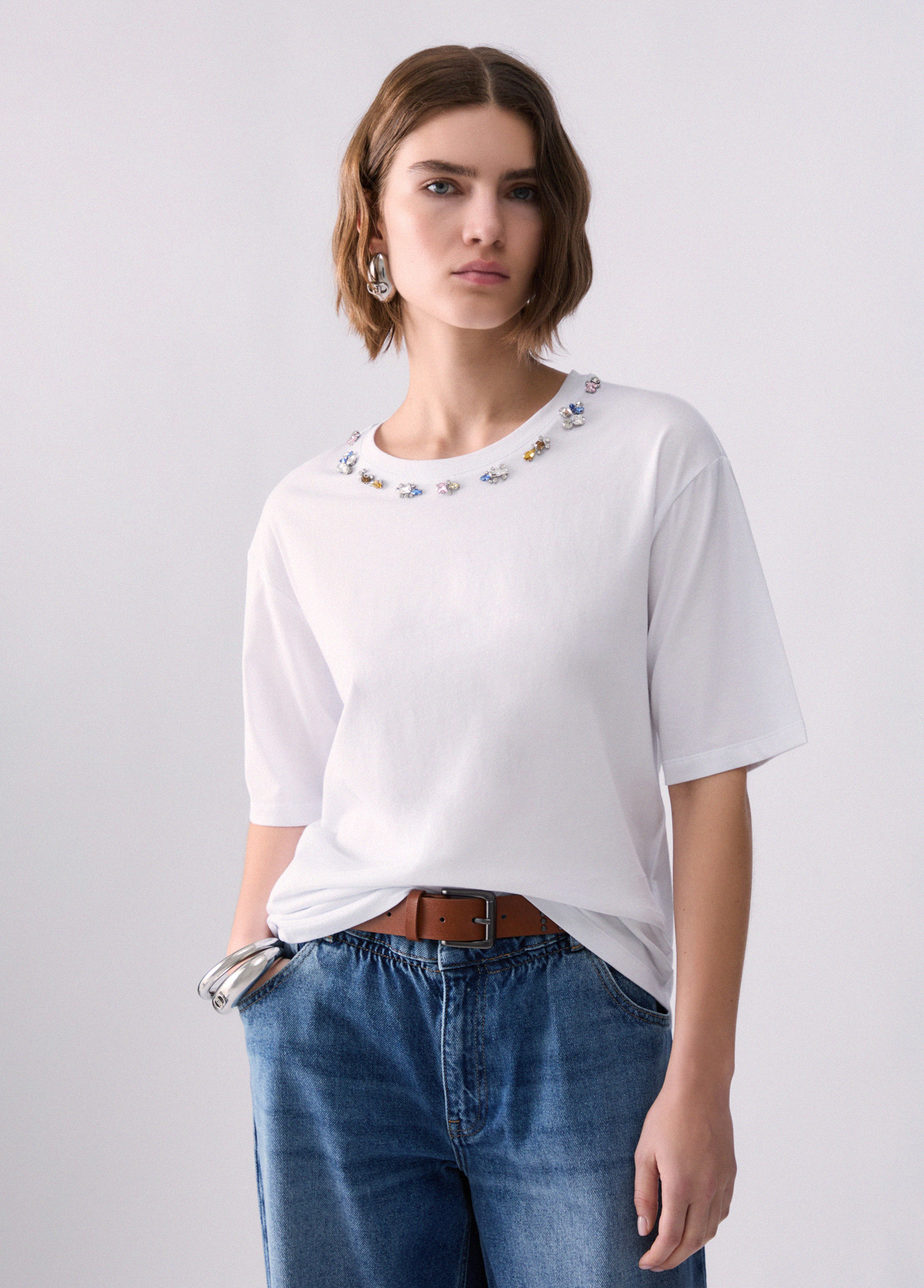 Liu Jo T-shirt With Jewel Embroidery
