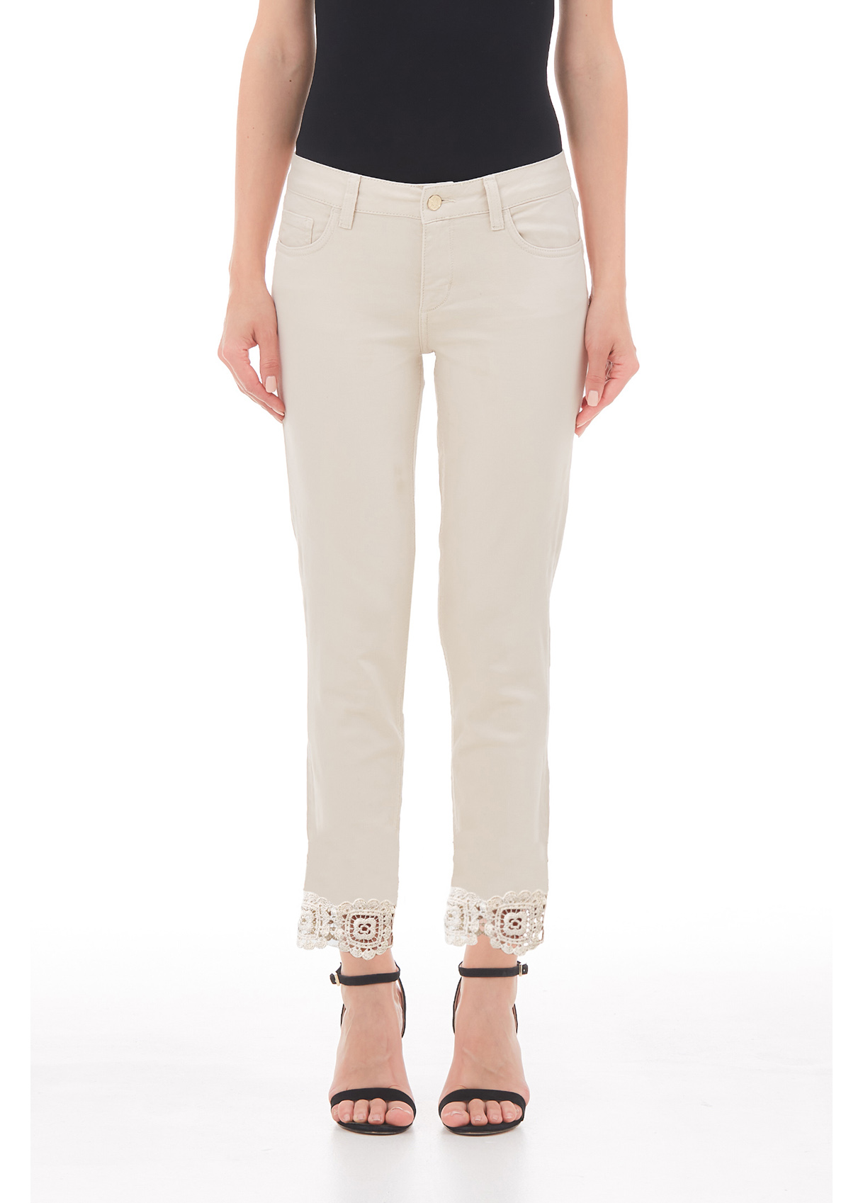 Liujo Pantalon Skinny Avec Applications