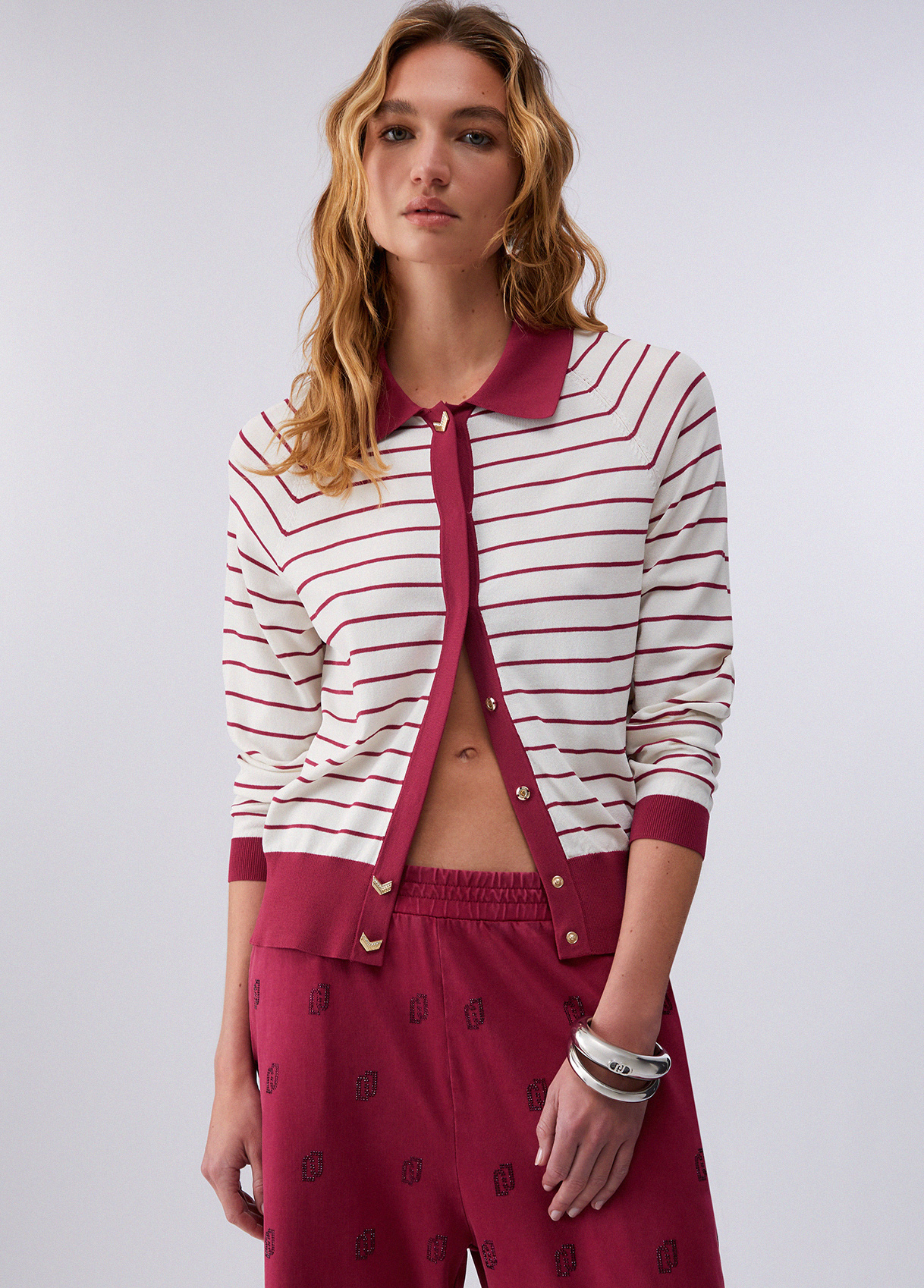 Liu Jo Striped Cardigan