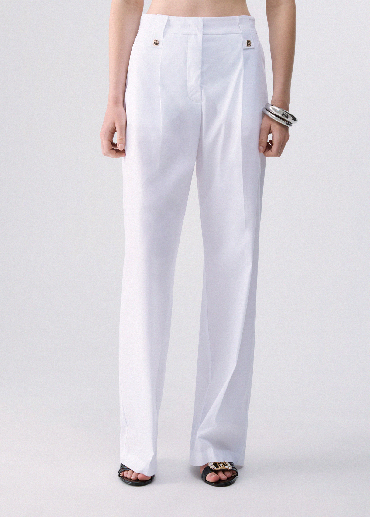 Liu Jo Straight-leg Poplin Trousers