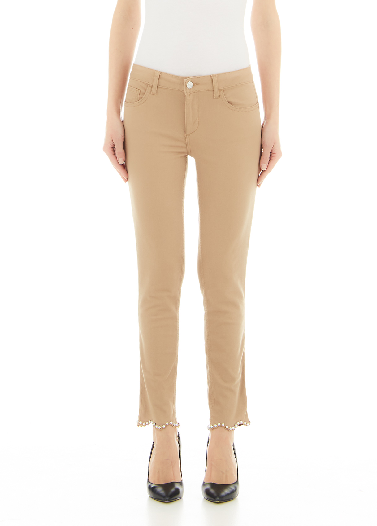 Liujo Pantalon Skinny Avec Applications