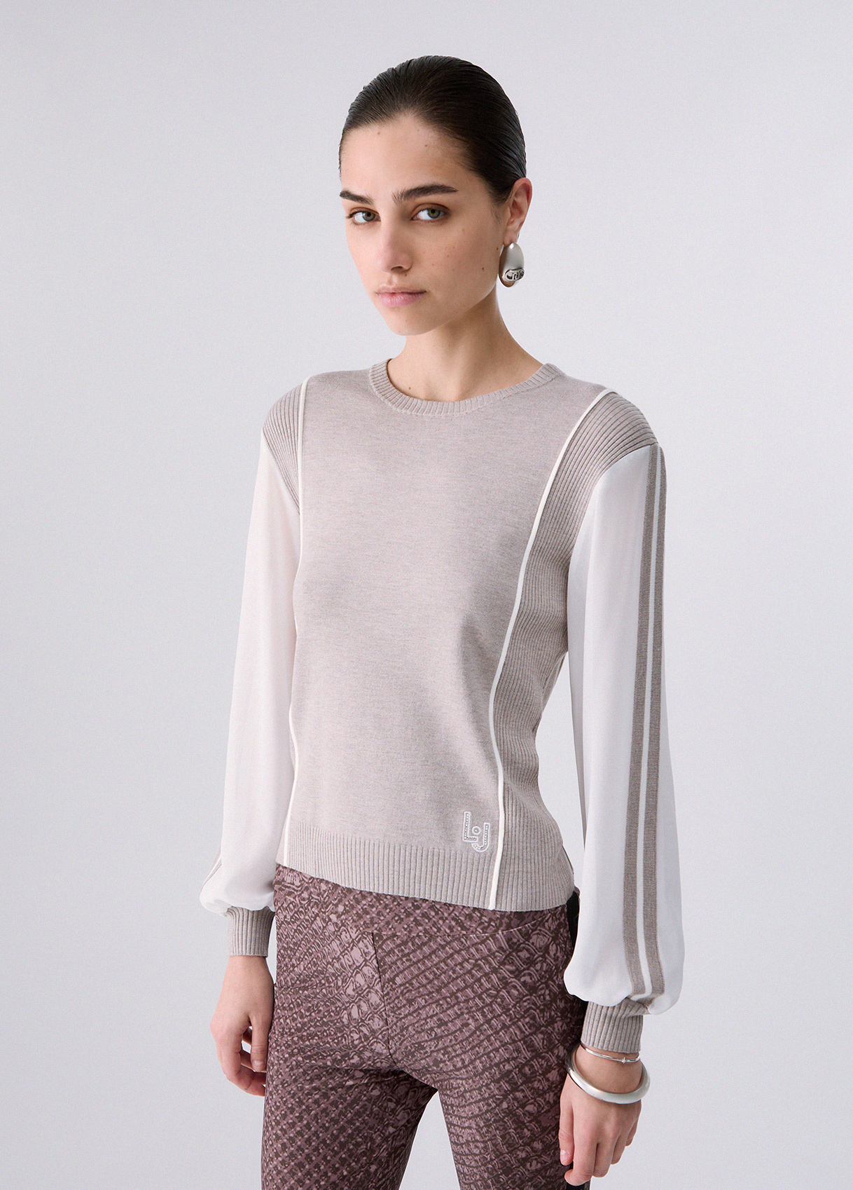 Liu Jo Sweater With Georgette Insert