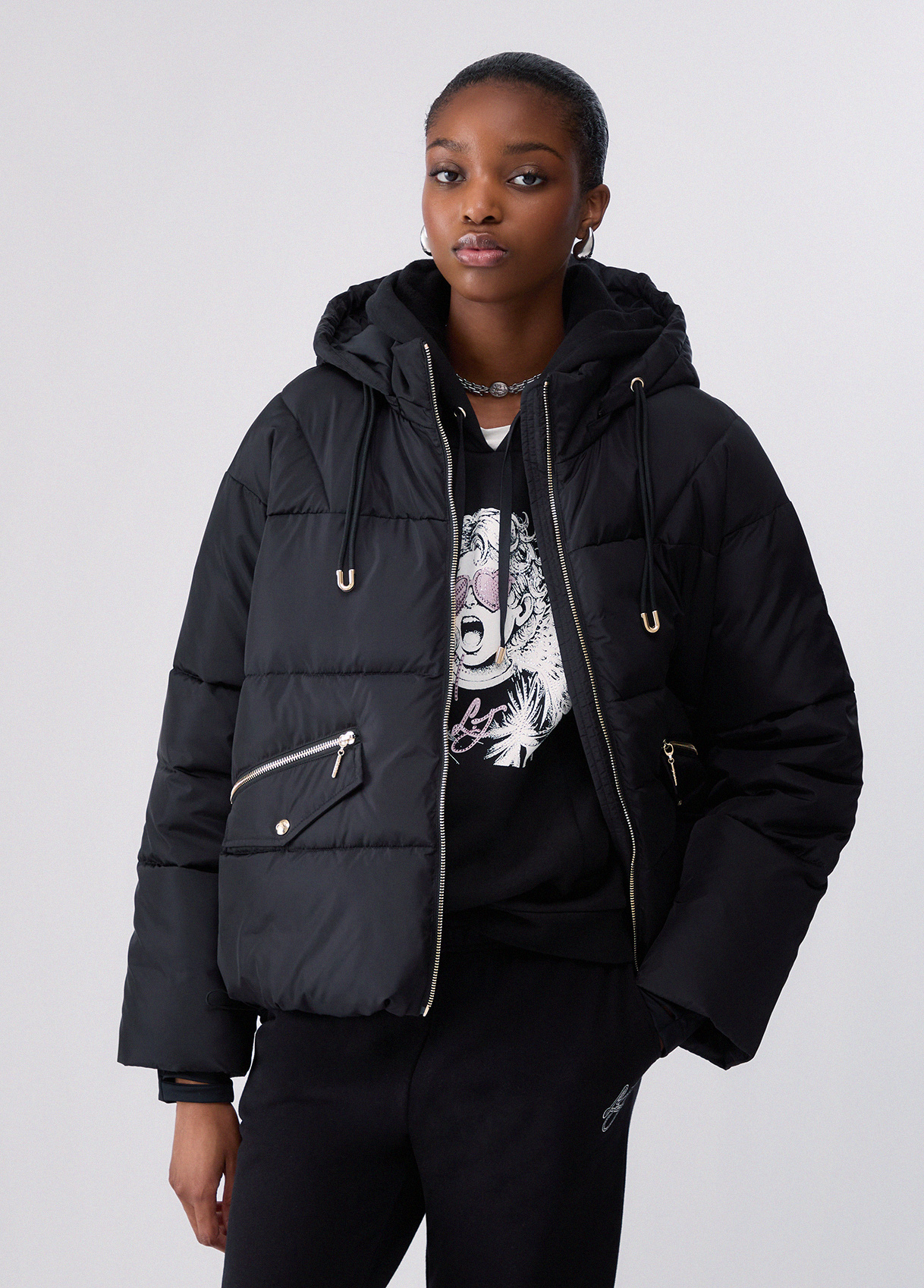 Liu Jo Short Padded Nylon Jacket
