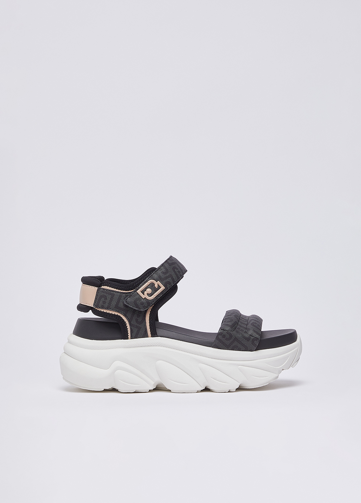 Liu Jo Chunky Sandals With Monogram Logo