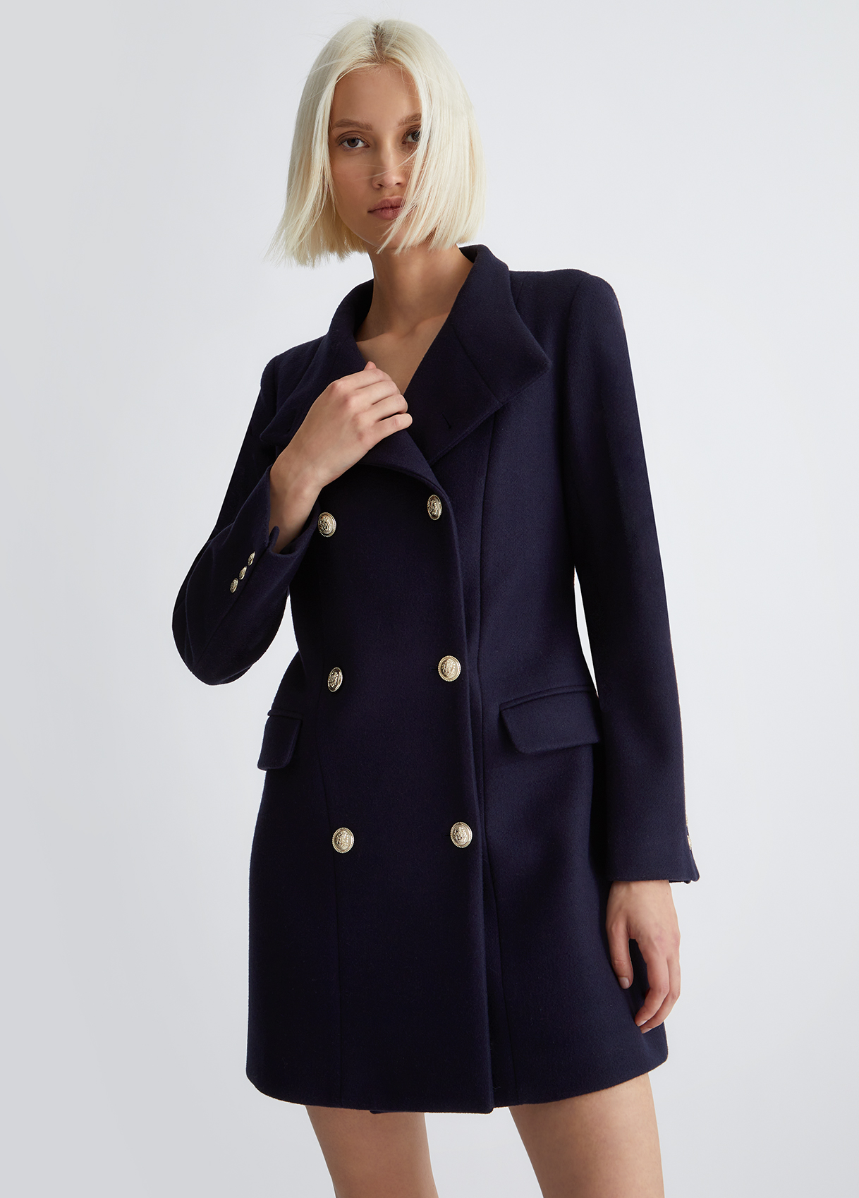 L'Or Double-breasted Cape Coat
