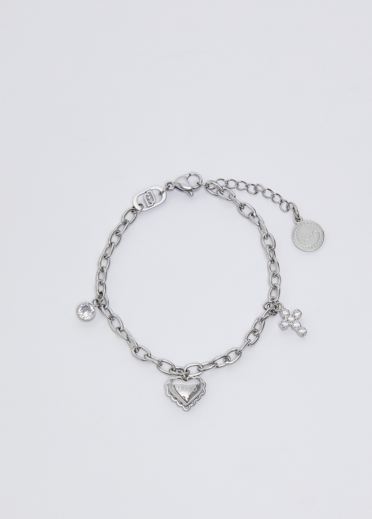 Liu Jo Bracelet Avec Cœur Et Croix Liu Jo Bracelet Avec Cœur Et Croix