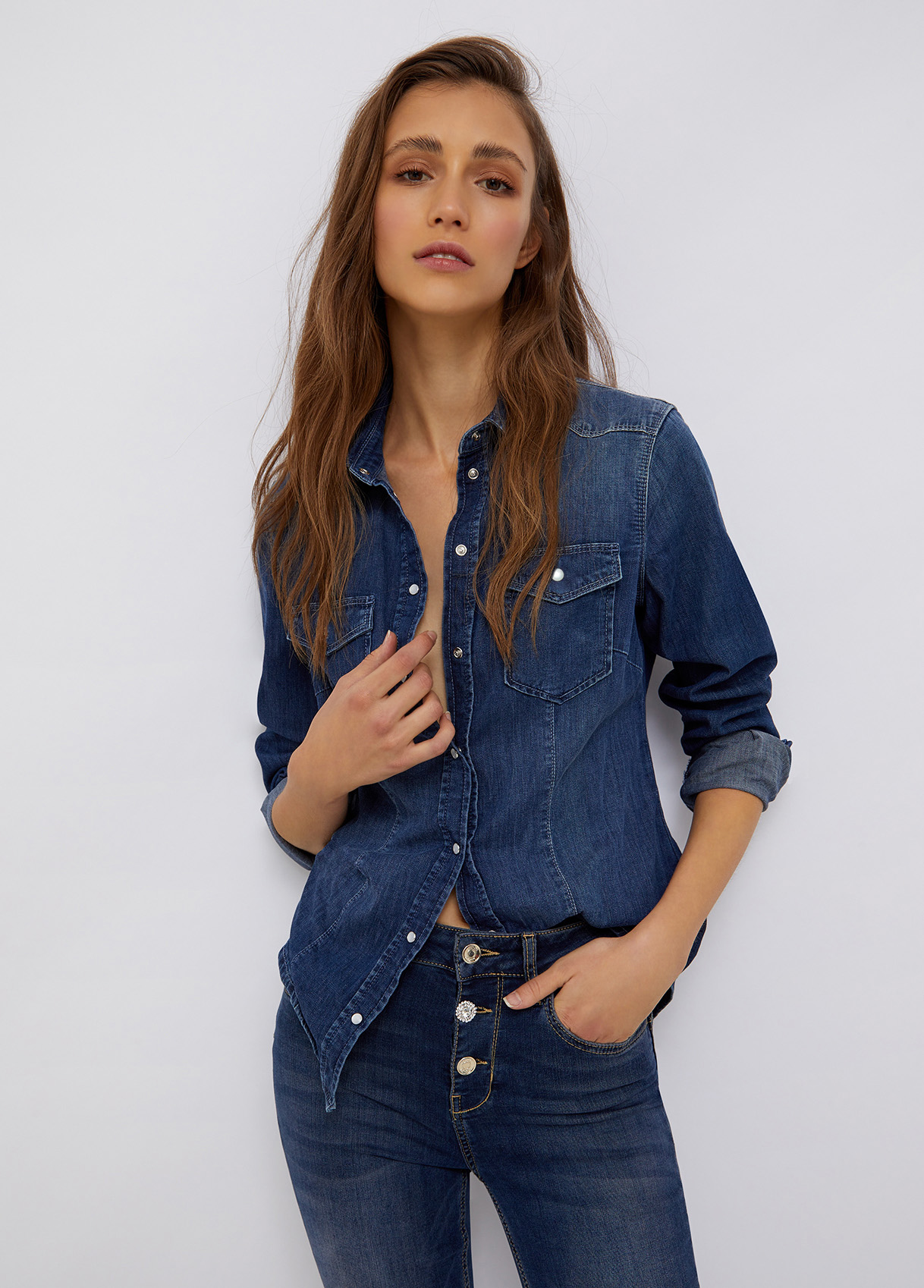 Denim shirt