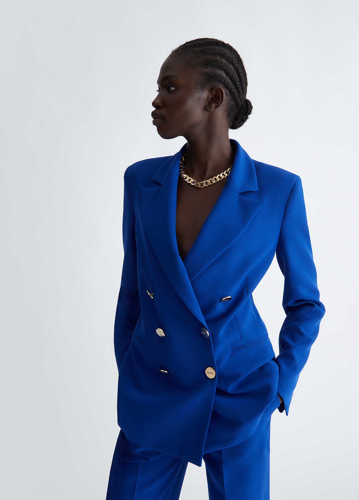 Liujo Blazer Croisé Bleu Foncé