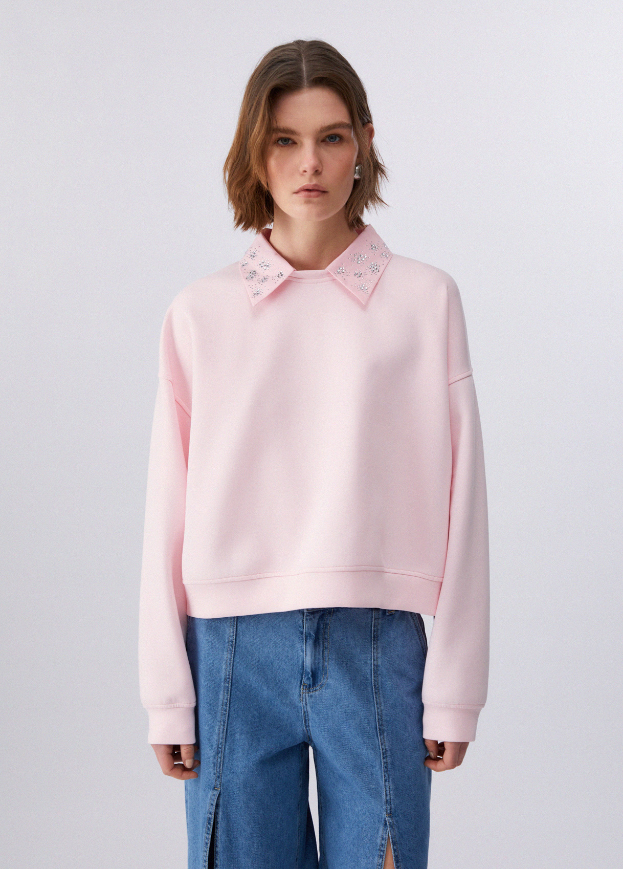 Liu Jo Sweatshirt With Jewel Embroidery