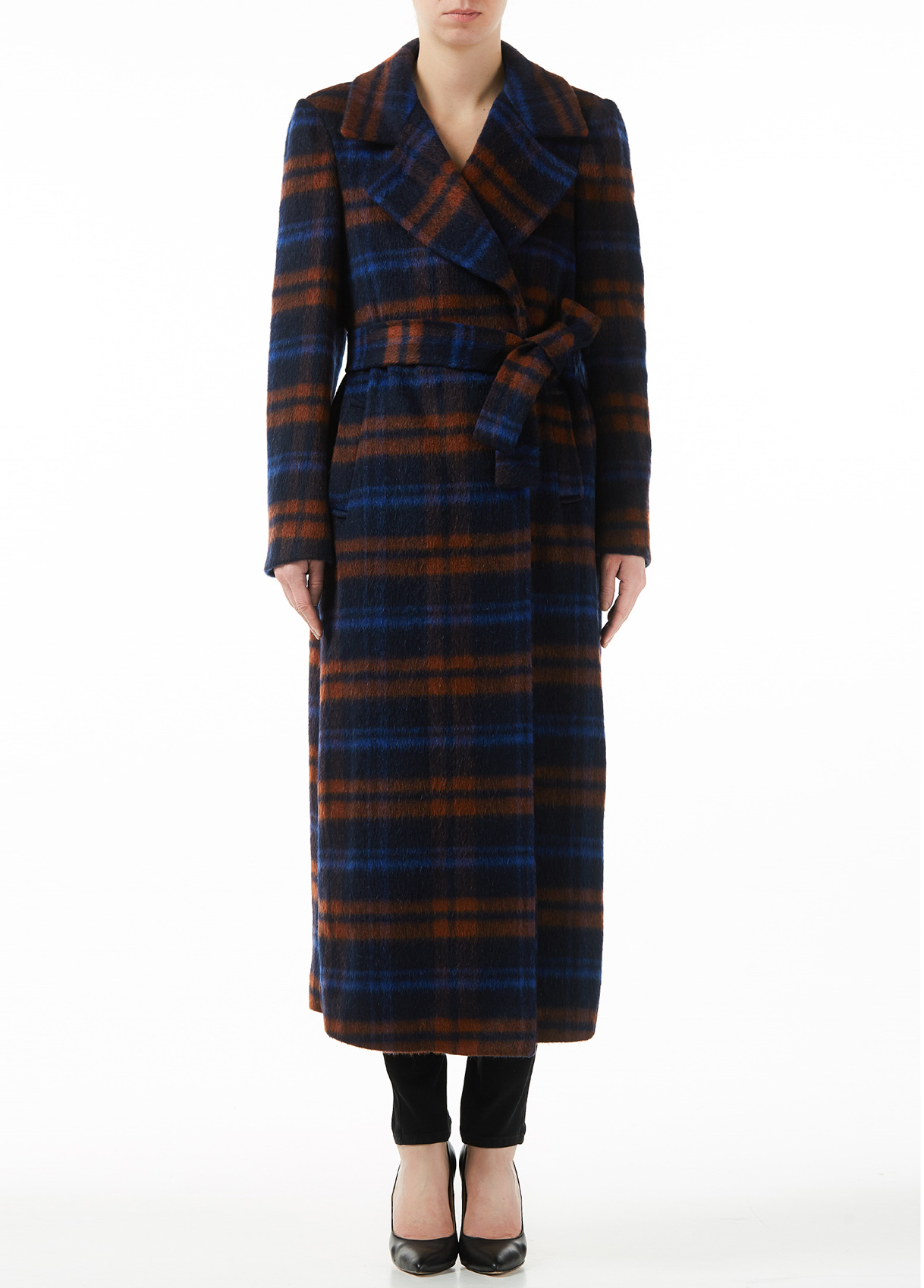 tartan overcoat