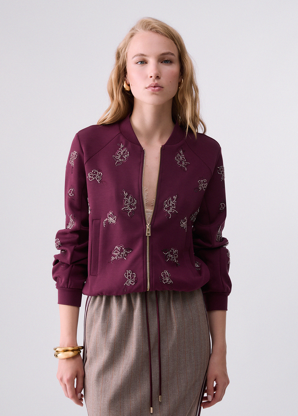 Liu Jo Sweatshirt With Jewel Embroidery