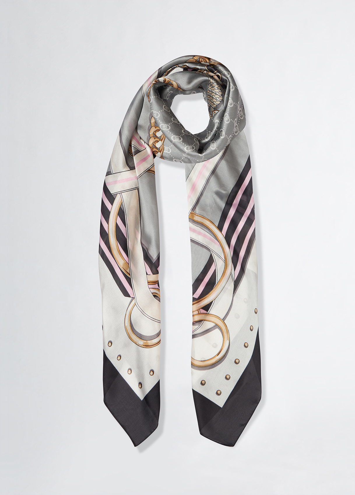 スカーフ LIU JO Woman Scarf Black 2A5025T0300 22222 8056255451021---