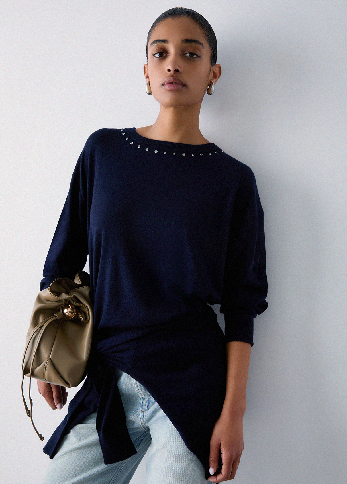 Liu Jo Wool Jumper With Studs