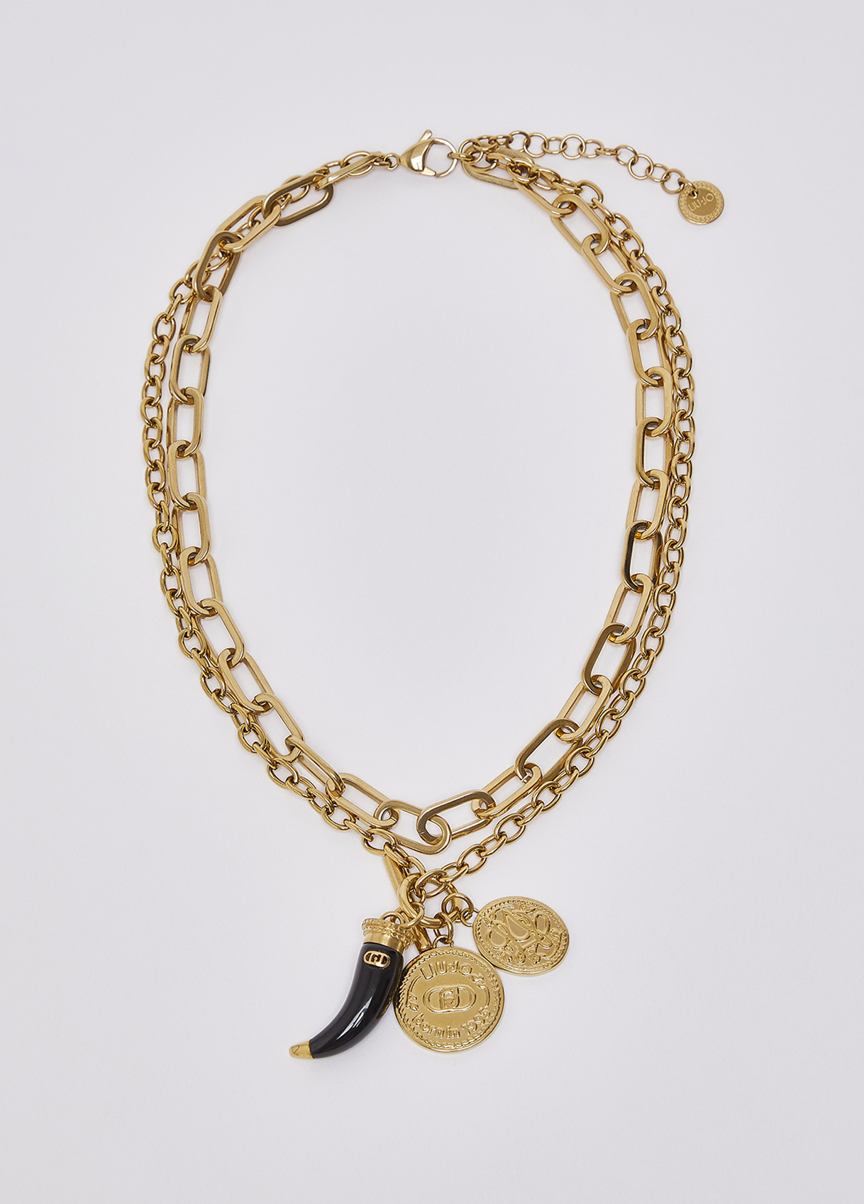 Liu Jo Collier Ras-du-cou Multirang Avec Charms Liu Jo Collier Ras-du-cou Multirang Avec Charms