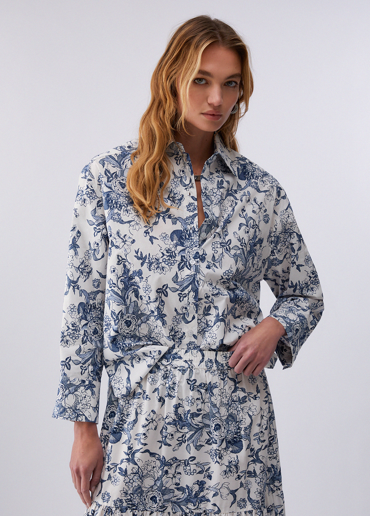 Liu Jo Printed Poplin Shirt