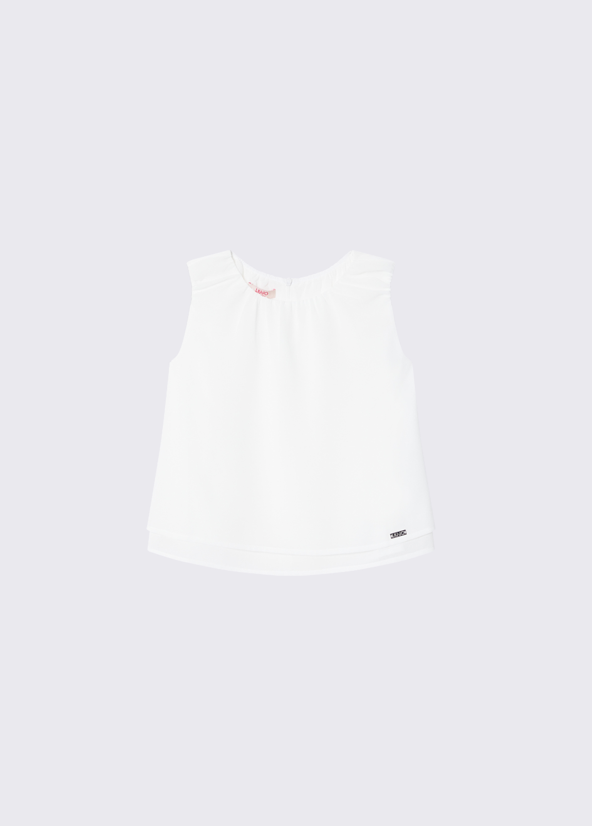Liu Jo Unisex Bambino Bianco Top In Crêpe