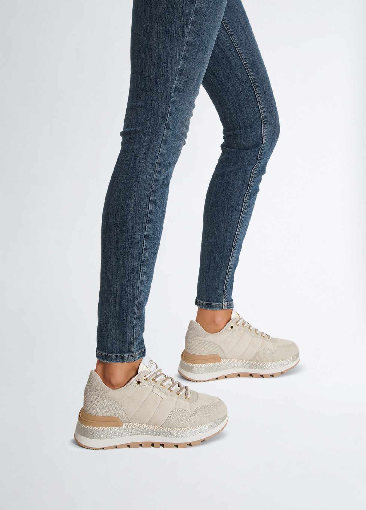 Liujo Sneakers En Daim Brillant