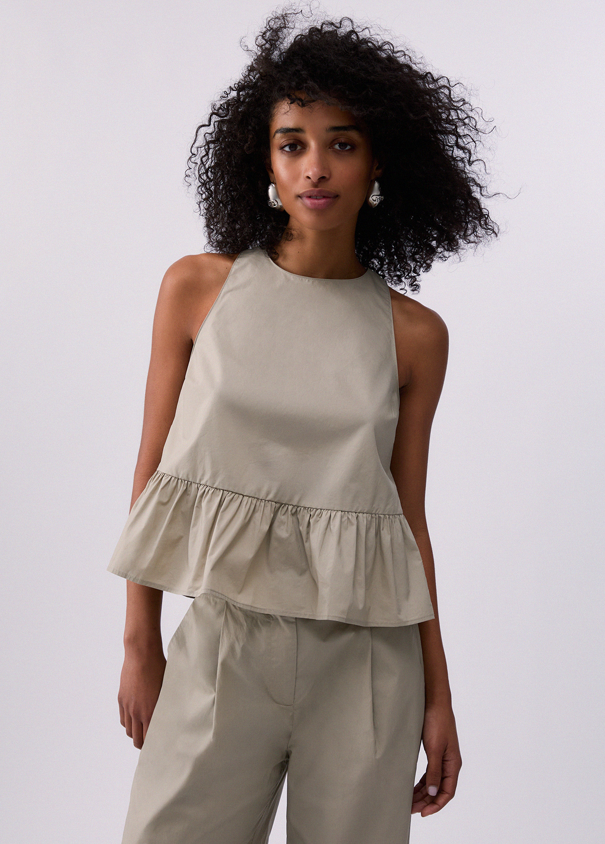 Liu Jo Poplin Top With Bow