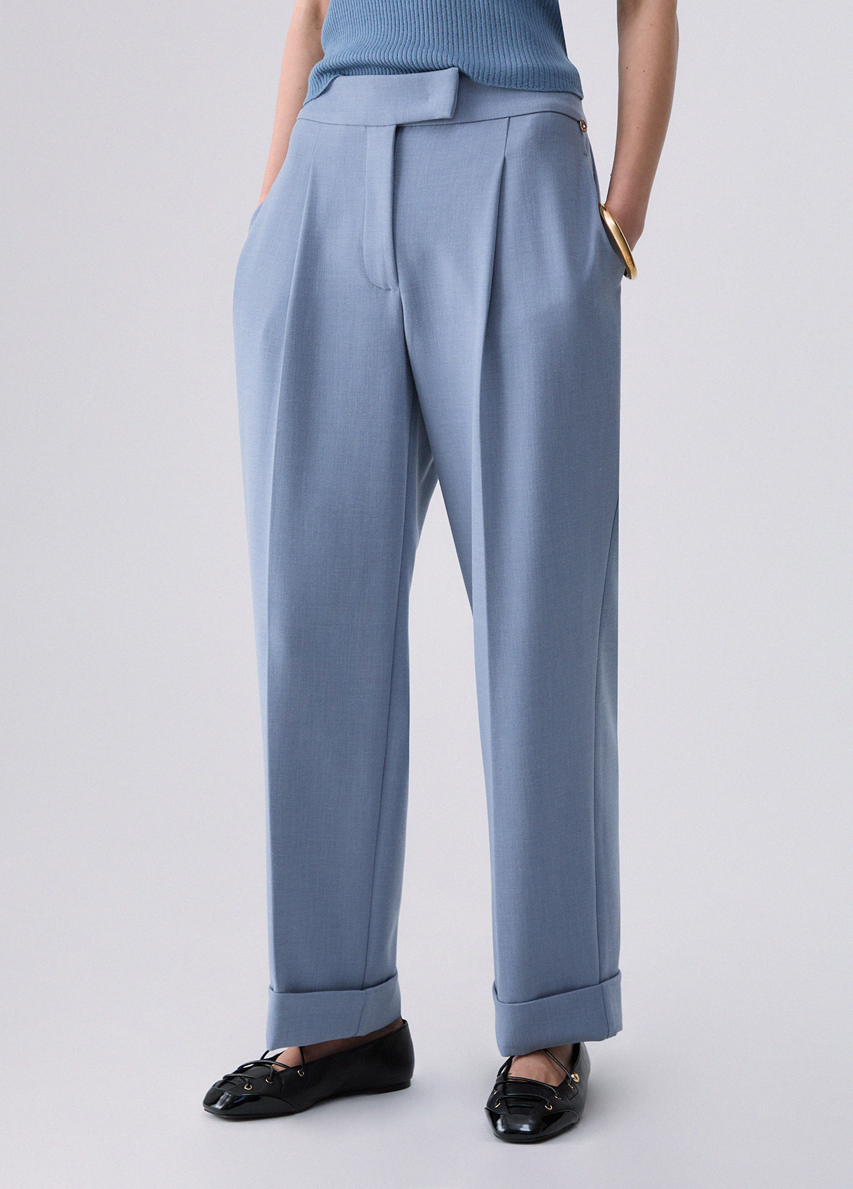 Liu Jo Mélange Trousers With Cuff