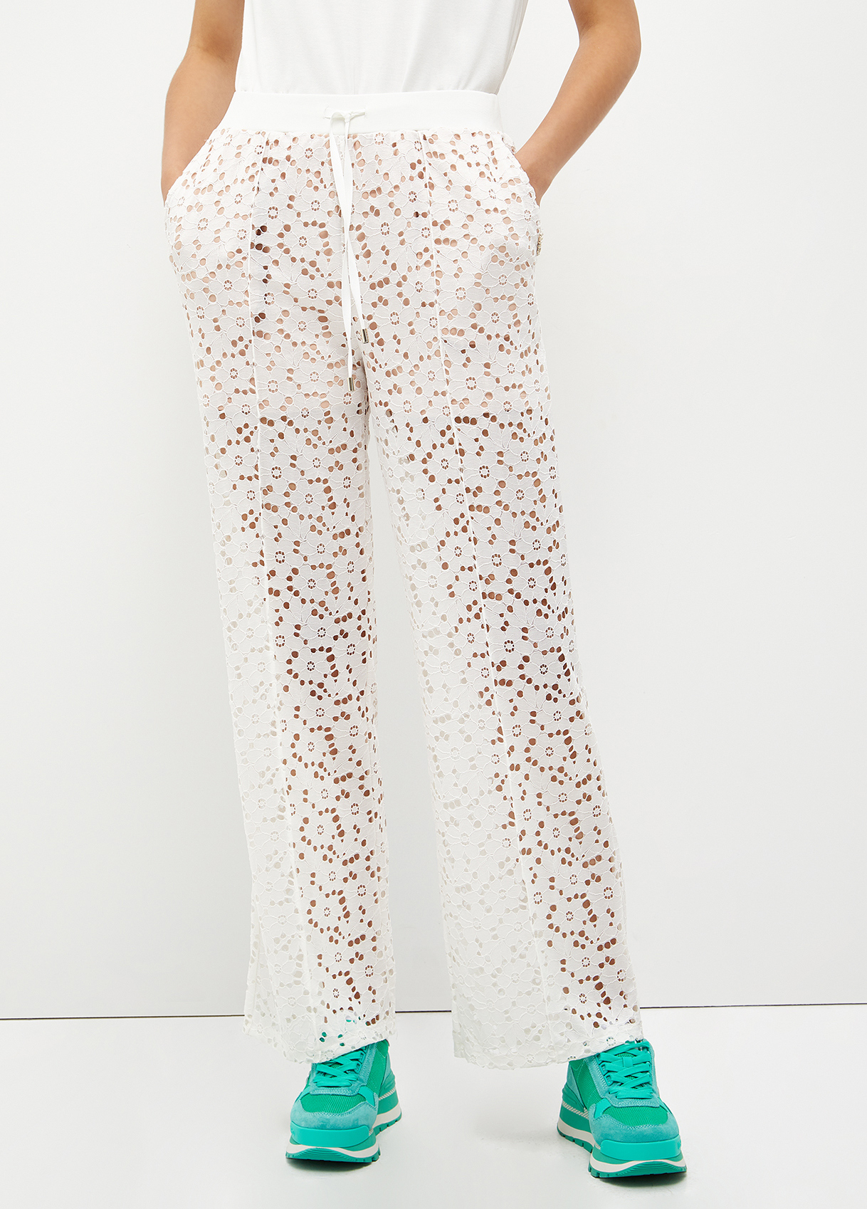 Liujo Pantalon En Dentelle De Saint-gall