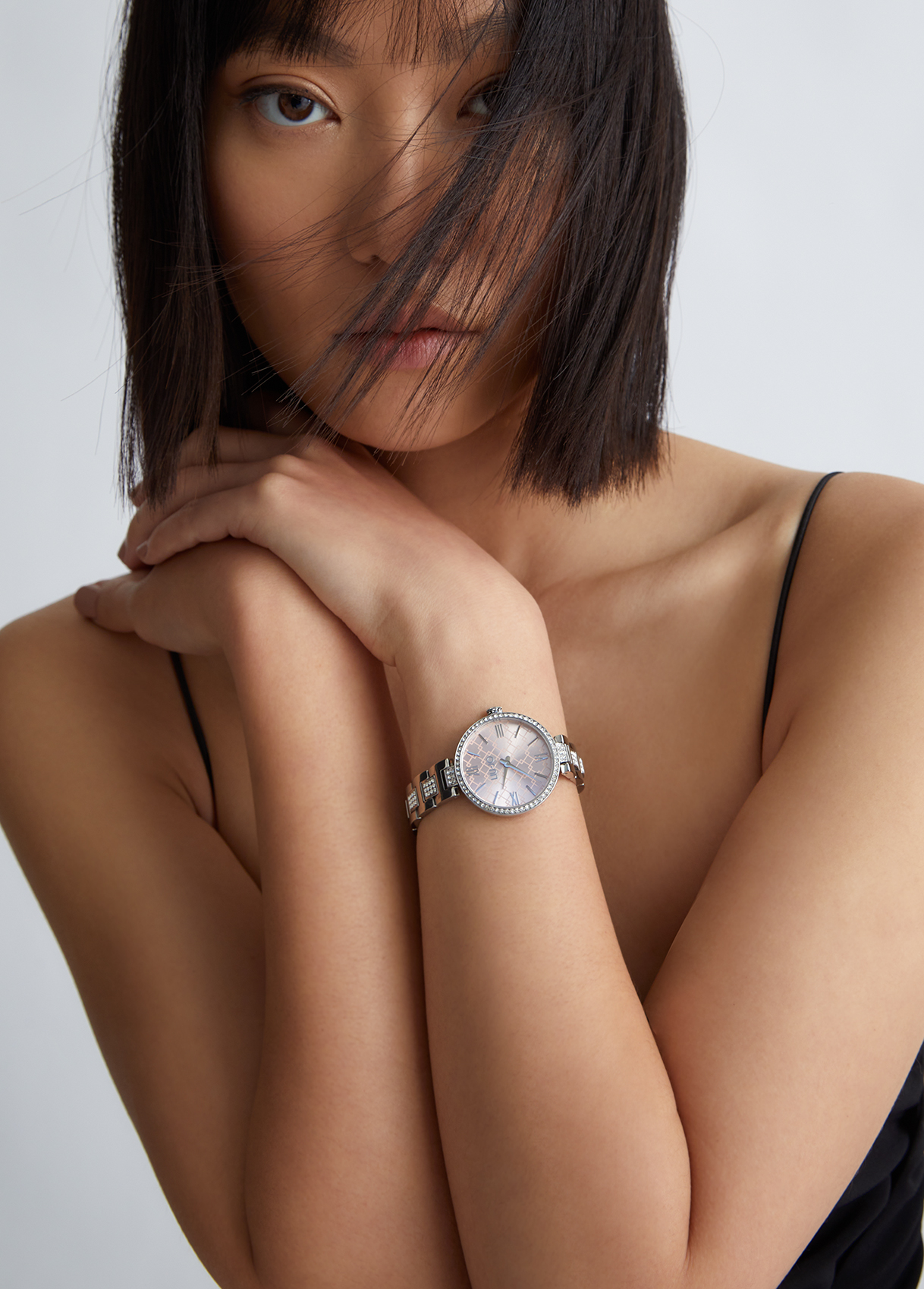 Liujo Montre En Acier Avec Strass