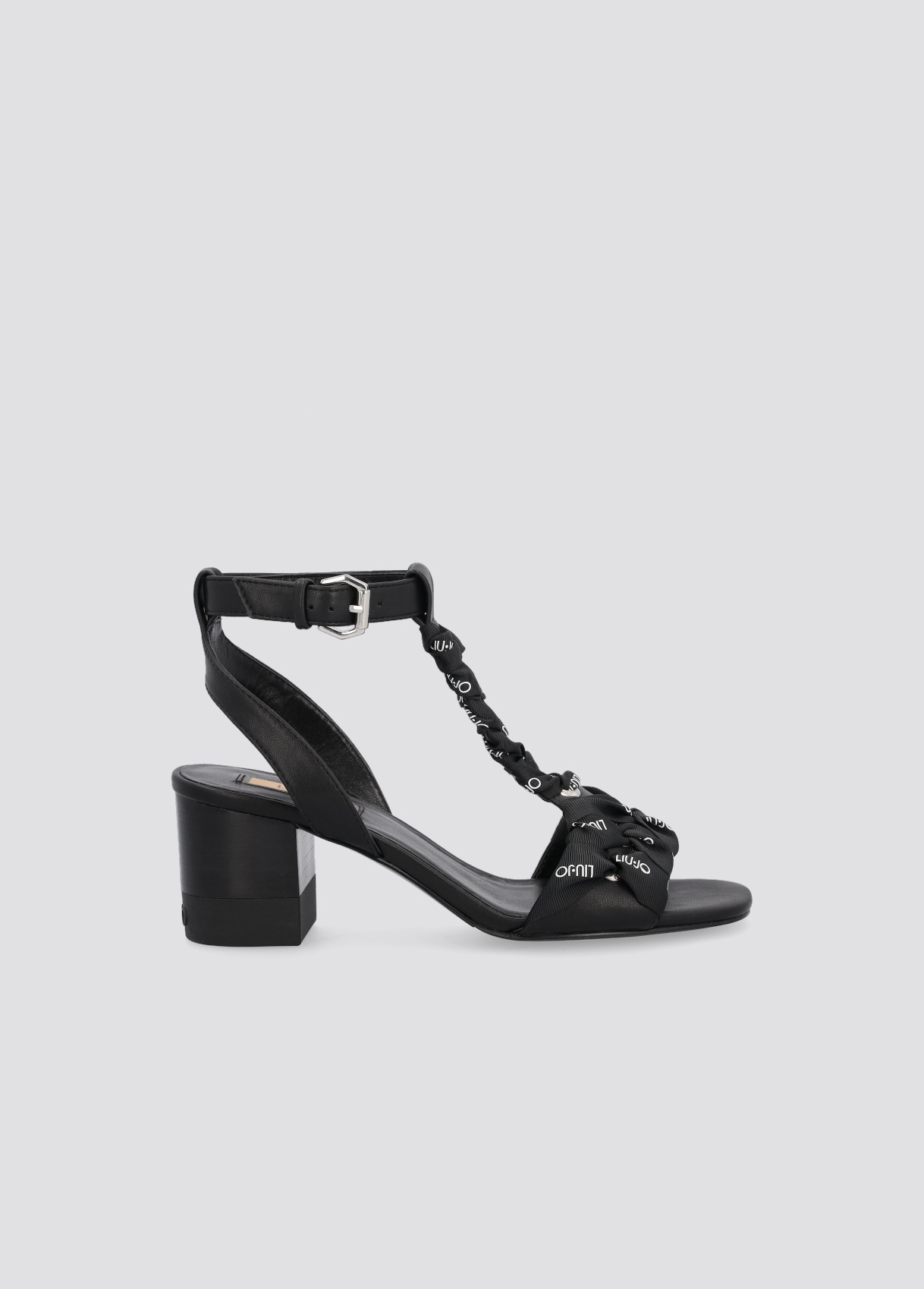 T-bar sandals with wide heel
