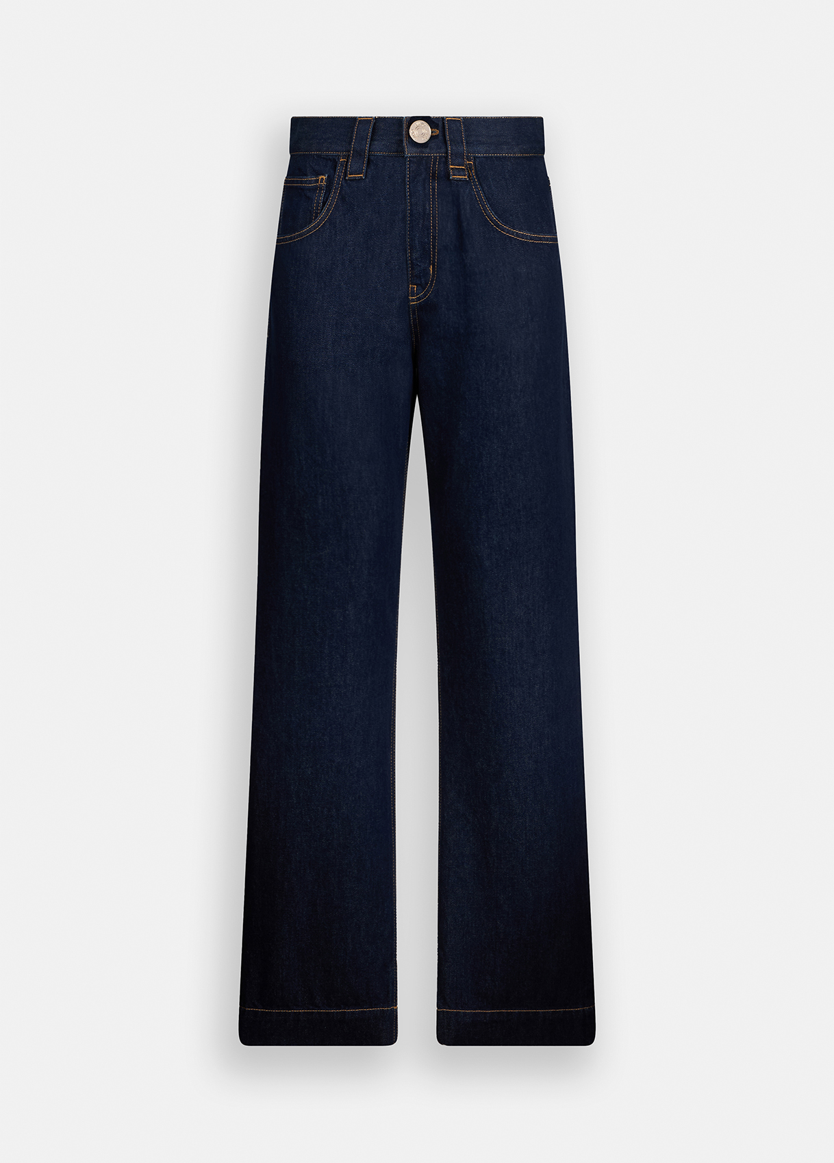 デニム・ジーパン LIU JO Woman Jeans Black UA5254D4811 88268 Straight jeans with jewelled beads colour dark blue denim