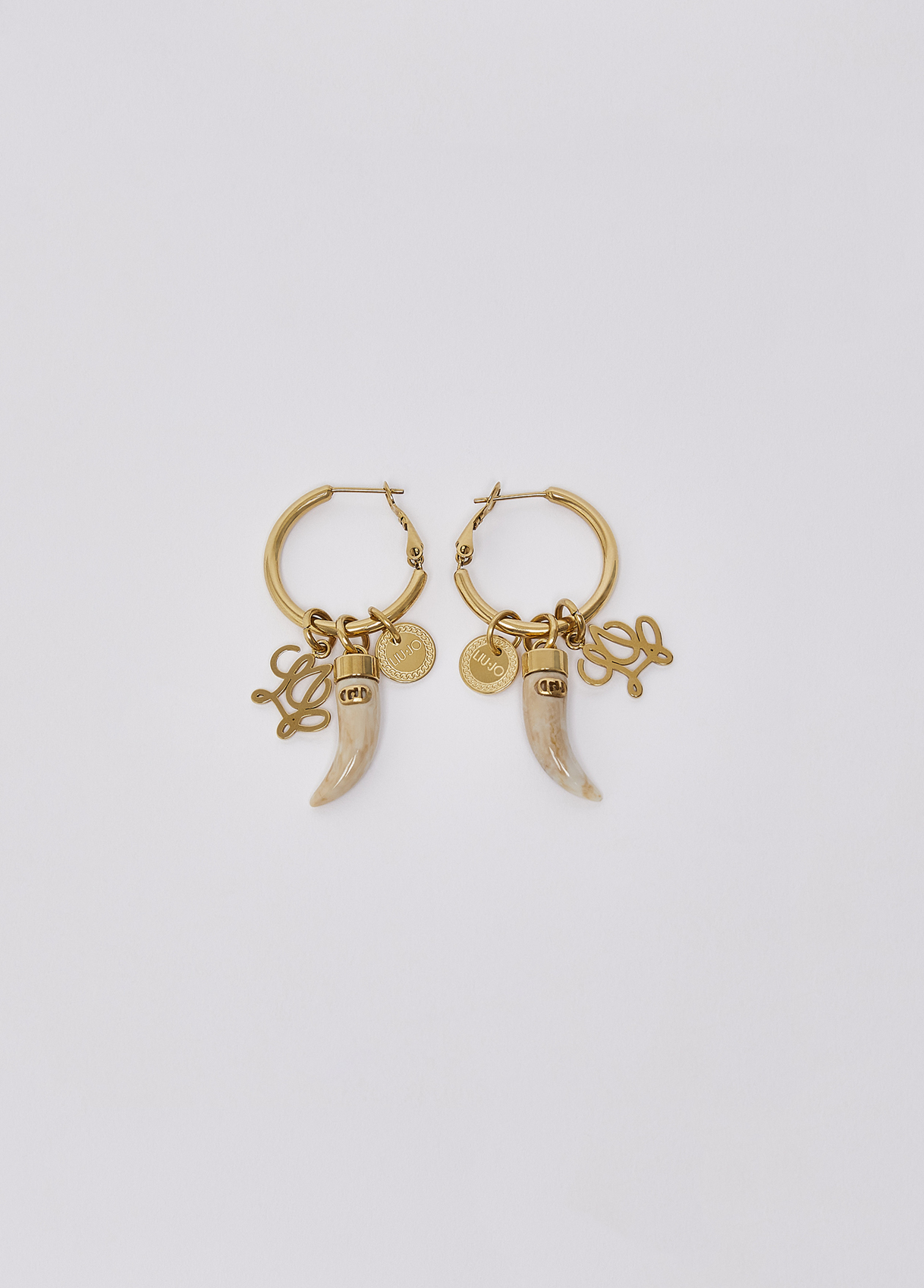 Liu Jo Boucles D'oreilles A Créole Avec Charm Liu Jo Boucles D'oreilles A Créole Avec Charm