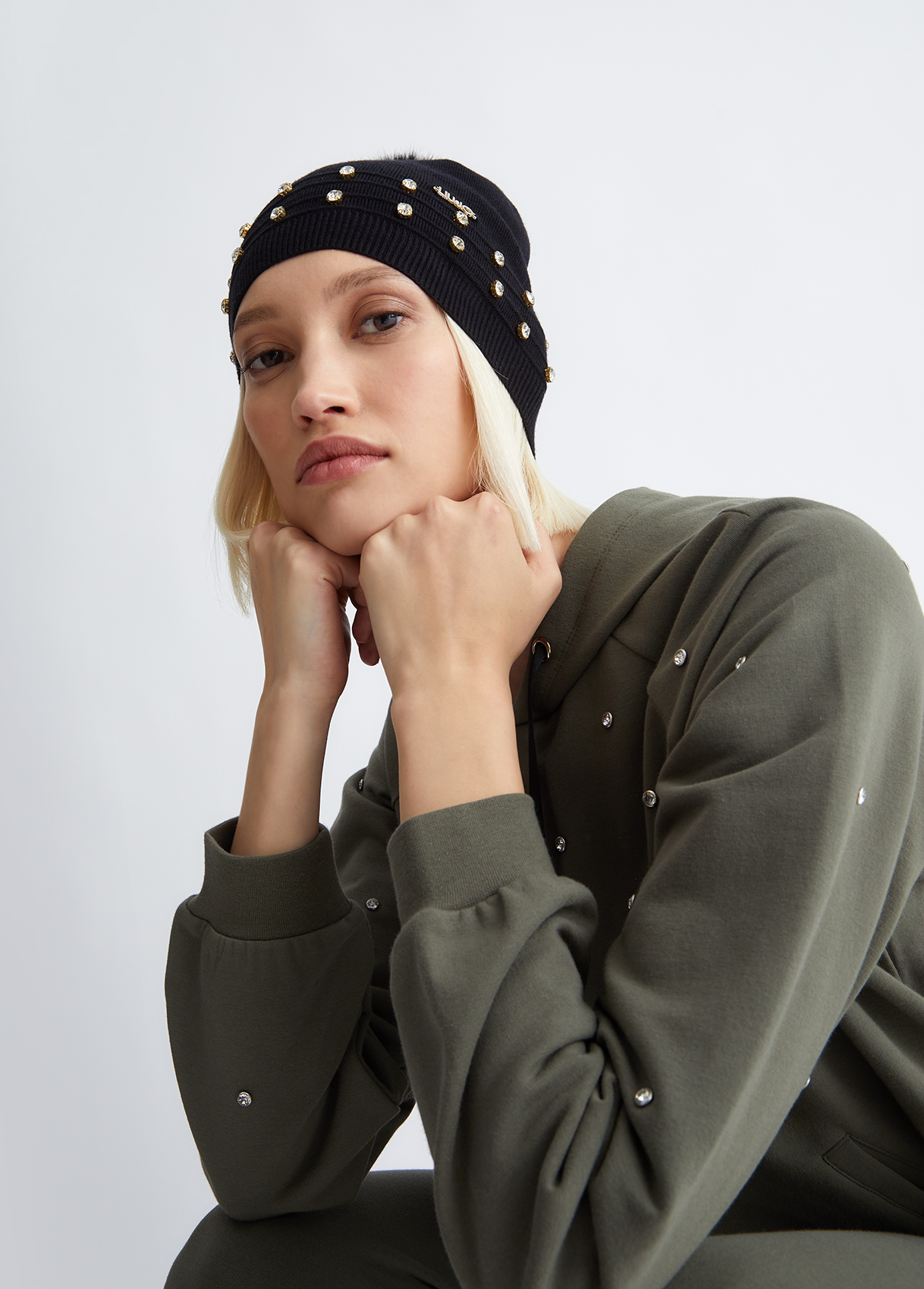 Liujo Bonnet Orné De Pierres