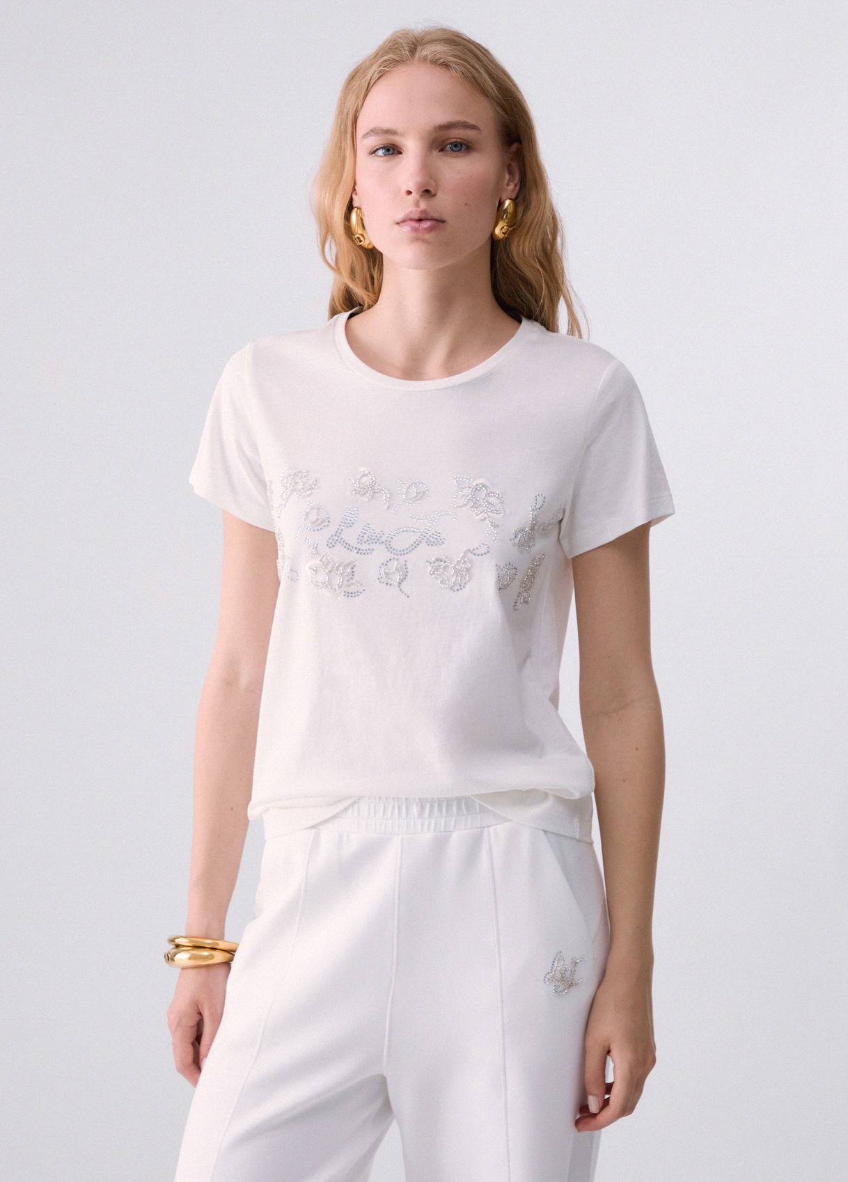 Liu Jo T-shirt With Rhinestones