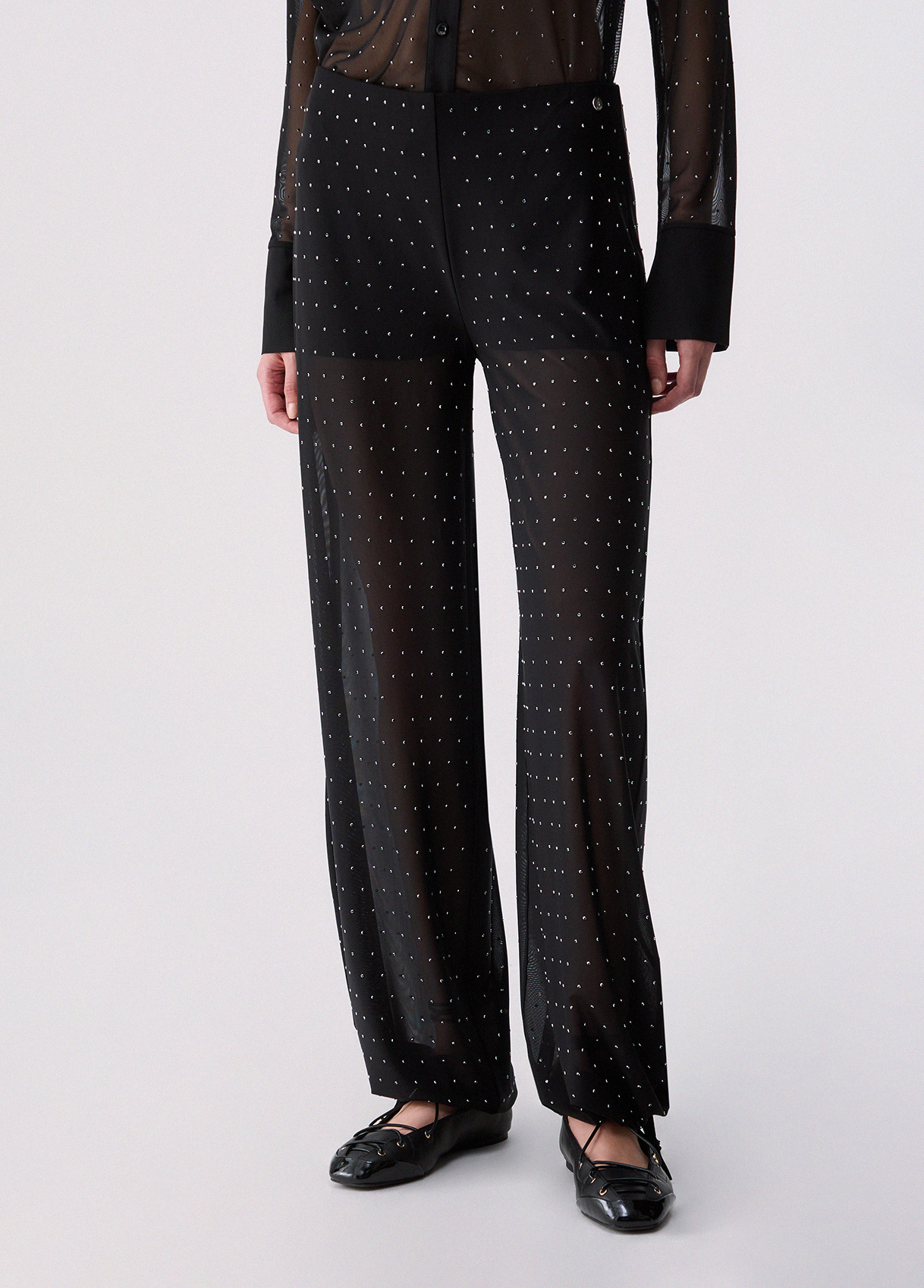 Liu Jo Pantalon En Tulle Avec Broderies Bijoux Liu Jo Pantalon En Tulle Avec Broderies Bijoux