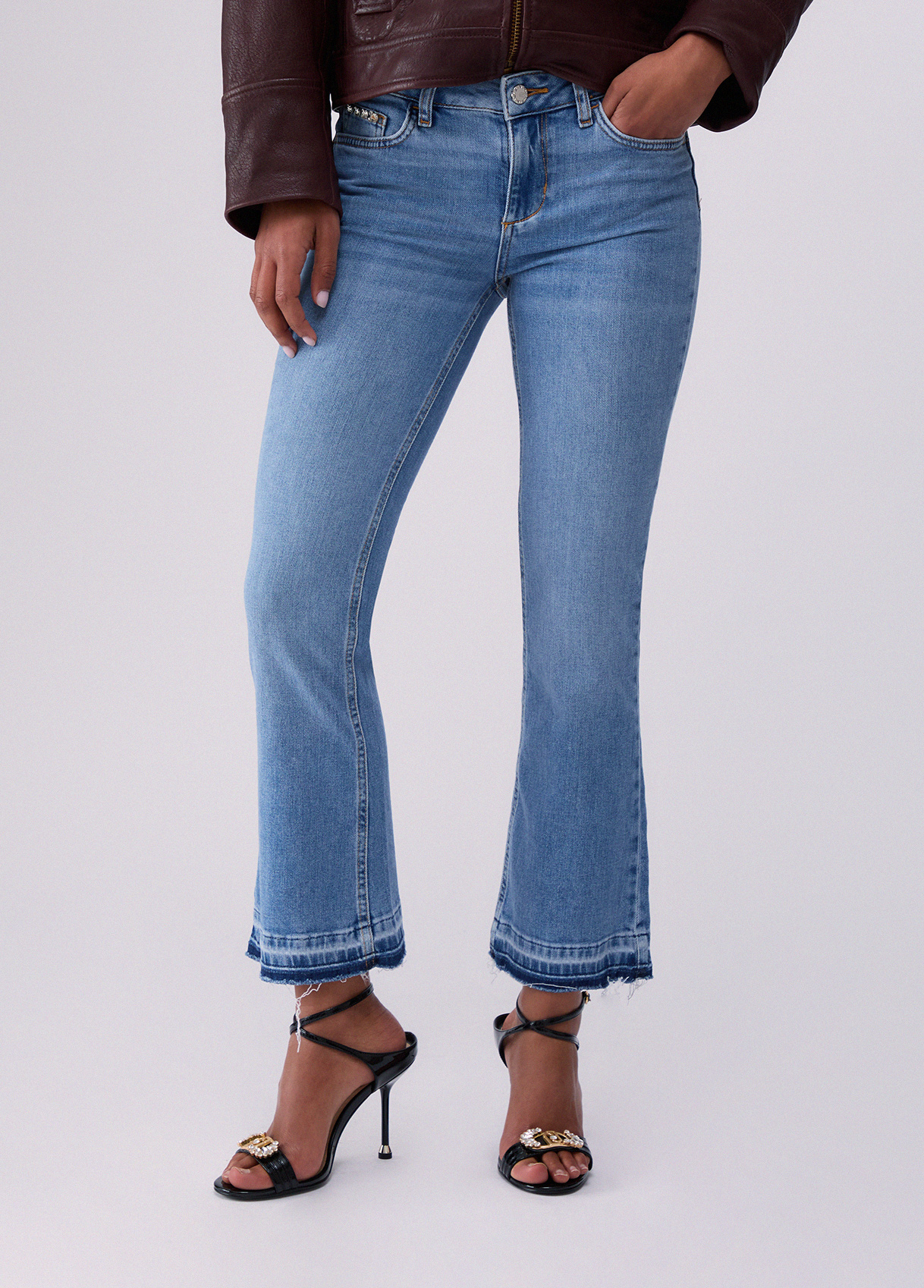 Liu Jo Bootcut Jeans With Unfinished Hems