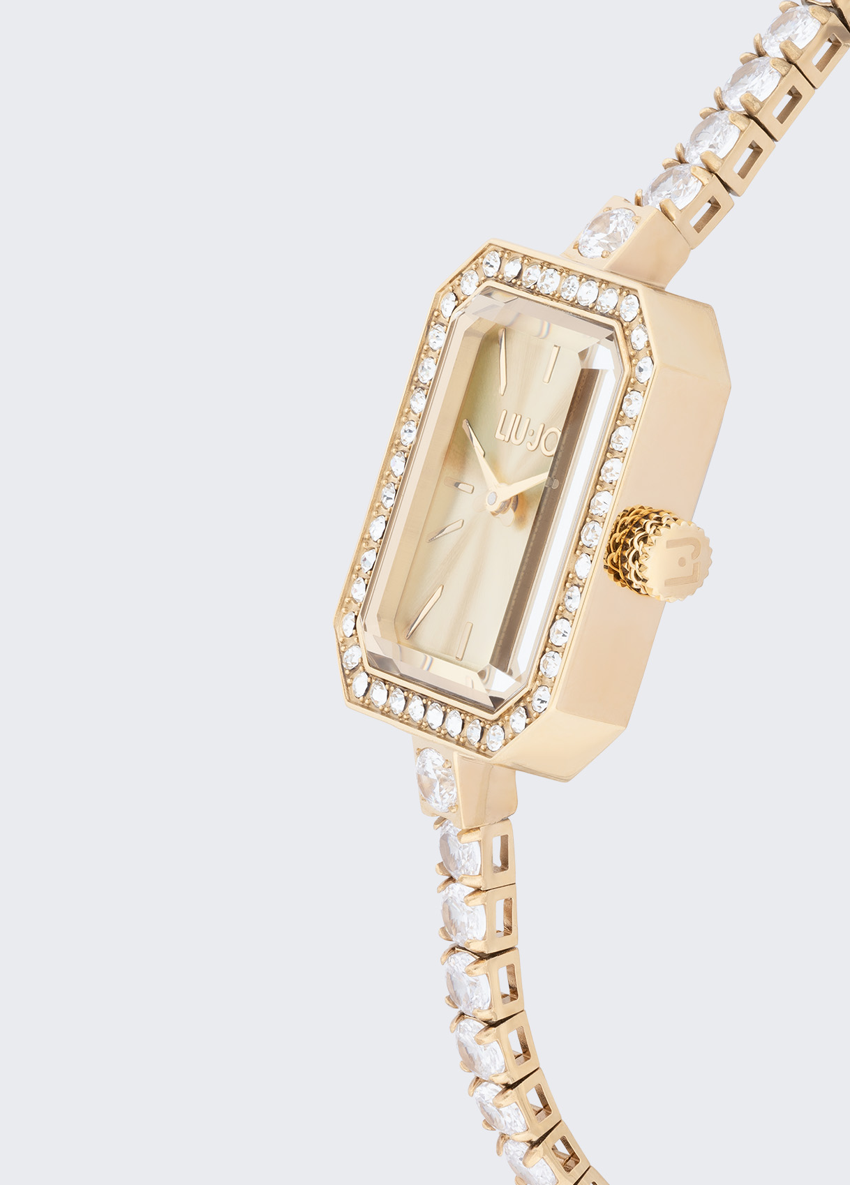 Steel watch with crystals colour gold | Liu Jo