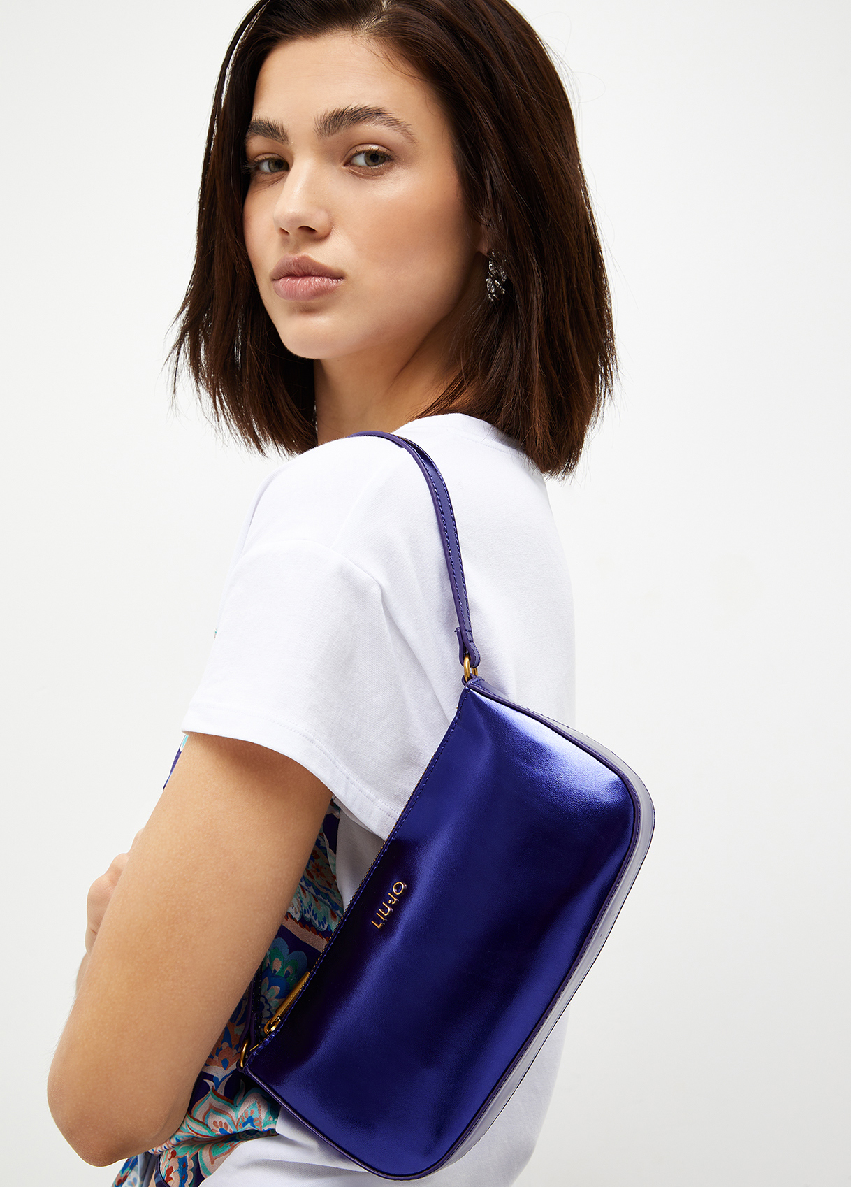 Liujo Sac À Main Lamé À Logo