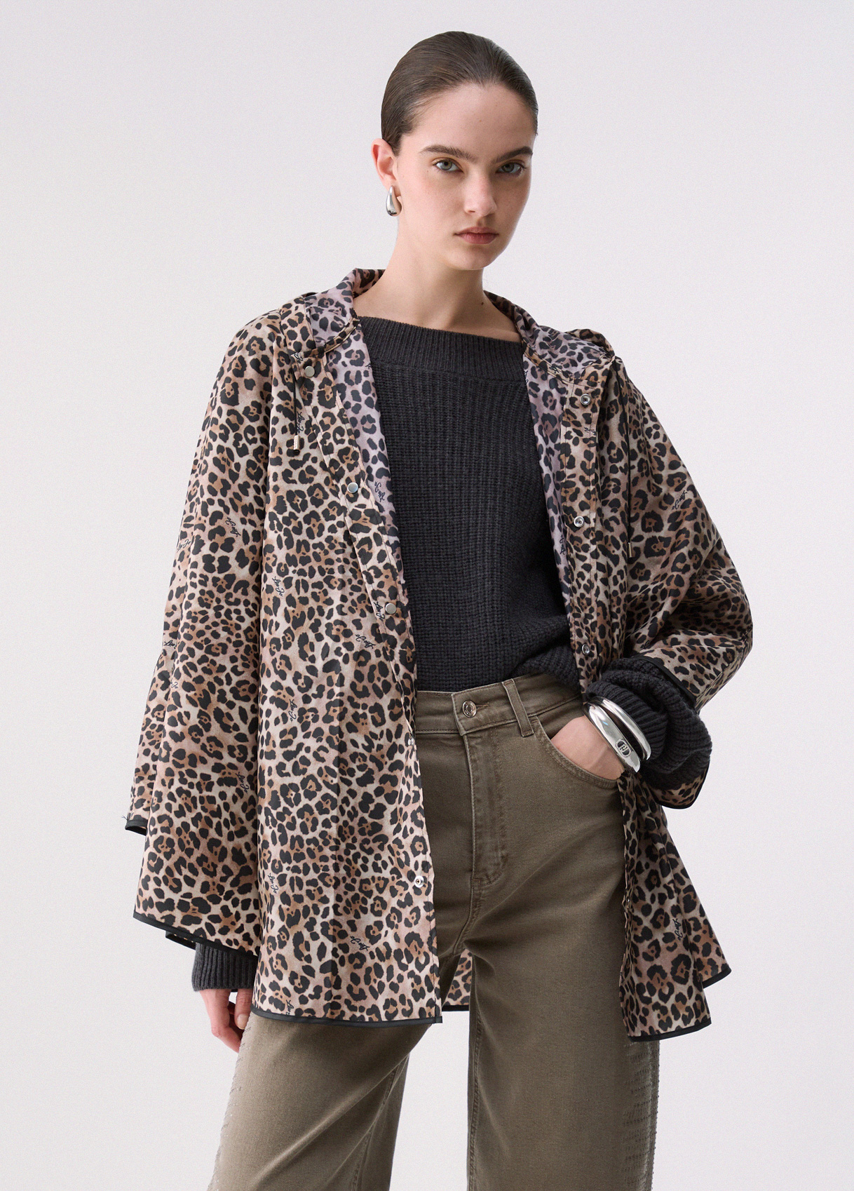 Liu Jo Poncho Packable Animalier Liu Jo Poncho Packable Animalier