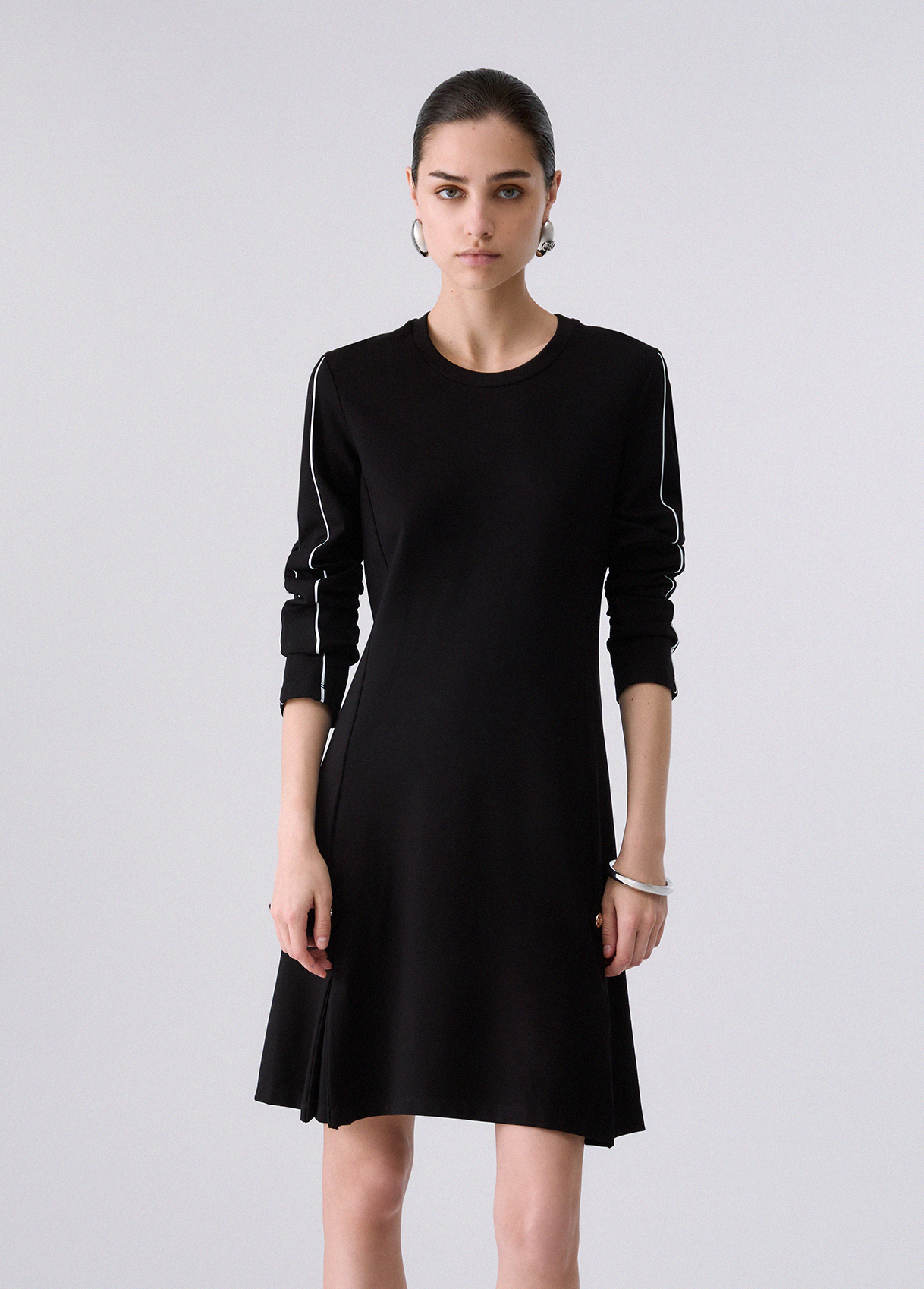 Liu Jo Short Dress In Punto Milano Fabric