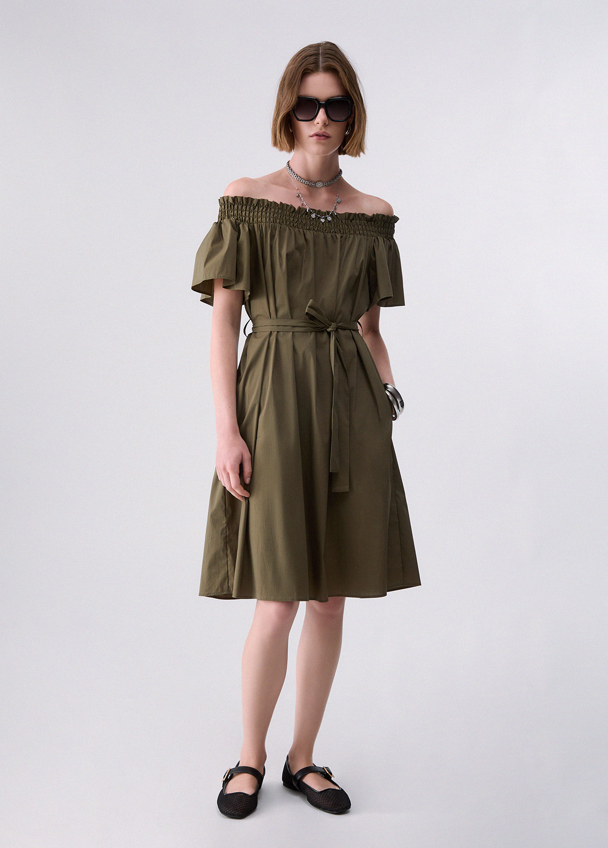 Liu Jo Short Dress With Bardot Neckline
