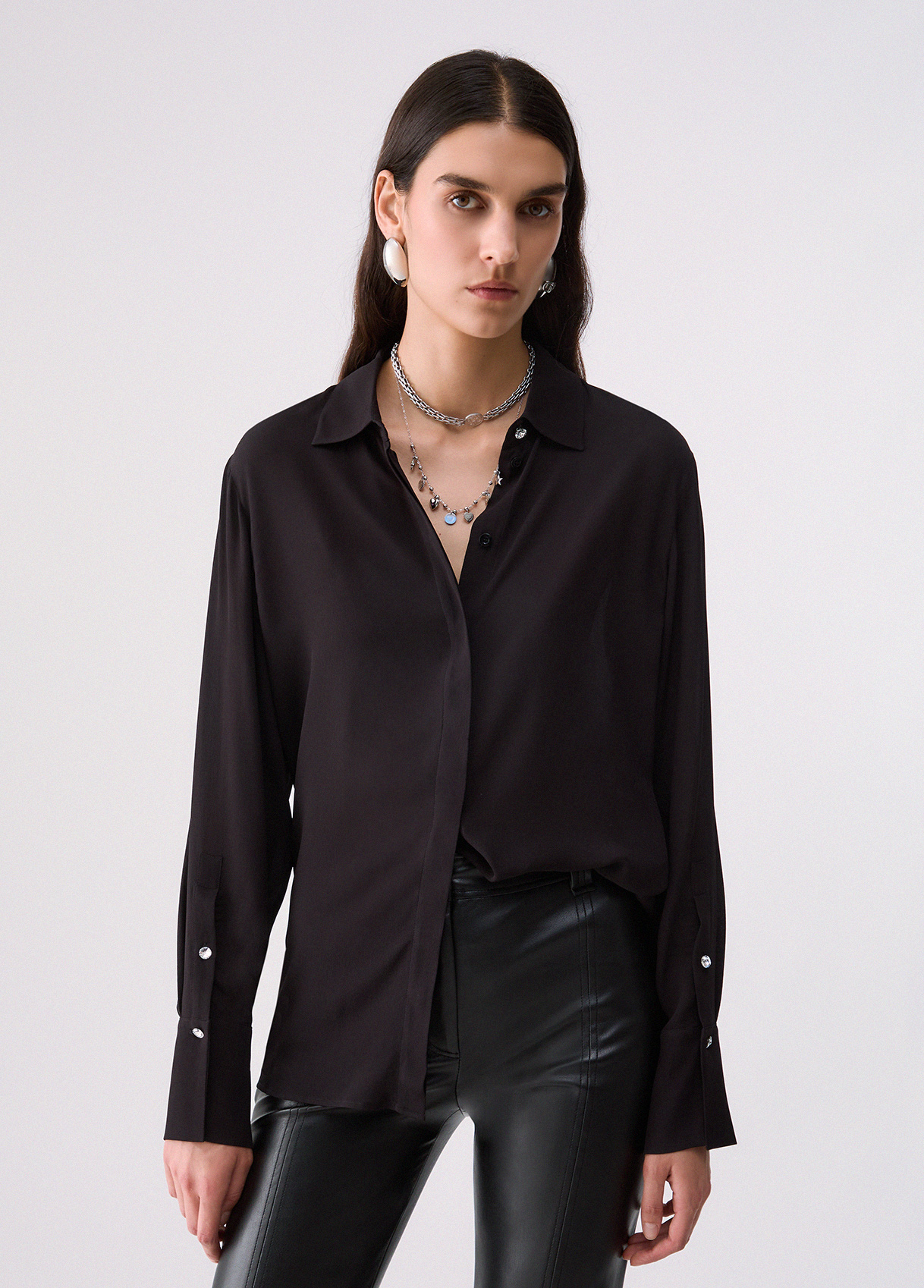 Liu Jo Chemise En Crêpe De Chine Liu Jo Chemise En Crêpe De Chine