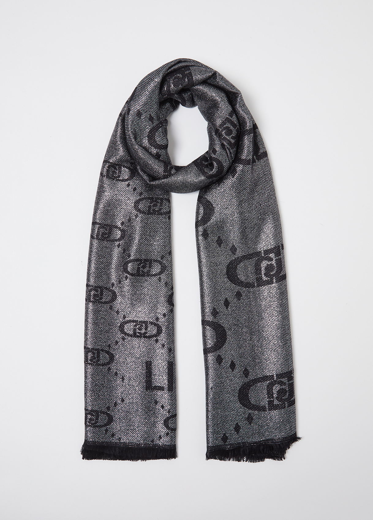 Liu Jo Étole Avec Monogramme Ton Sur Ton