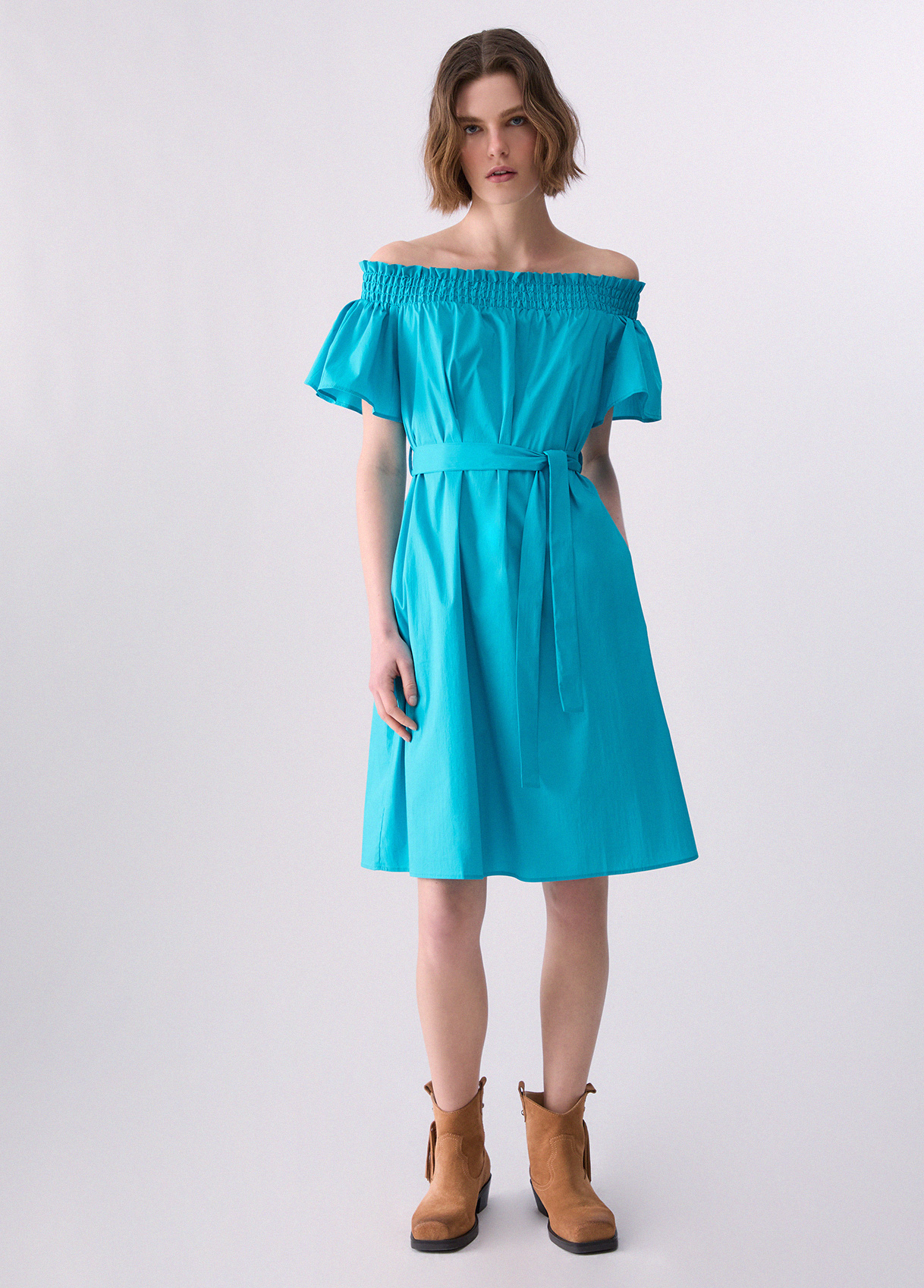 Liu Jo Short Dress With Bardot Neckline