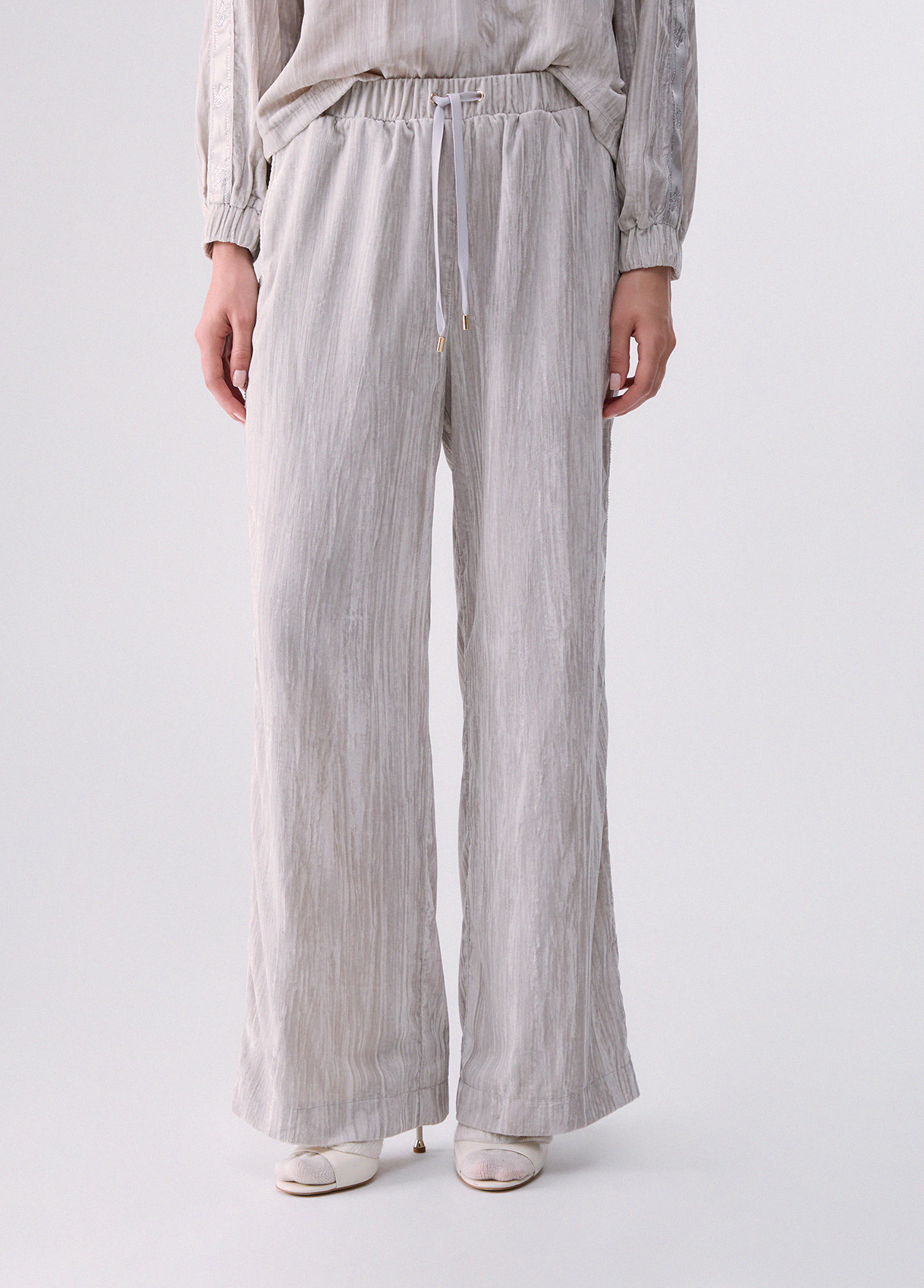 Liu Jo Crinkle Velvet Pants