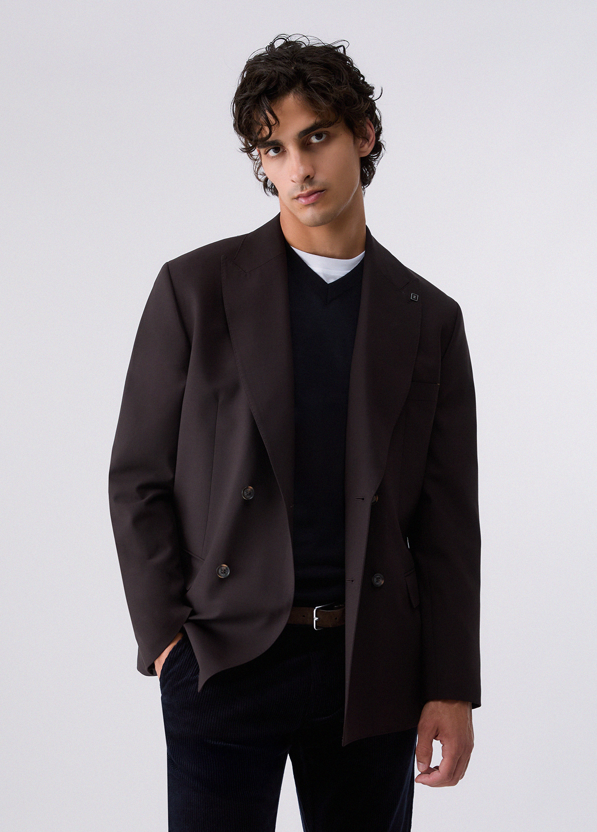Liu Jo Double-breasted Wool Blend Jacket